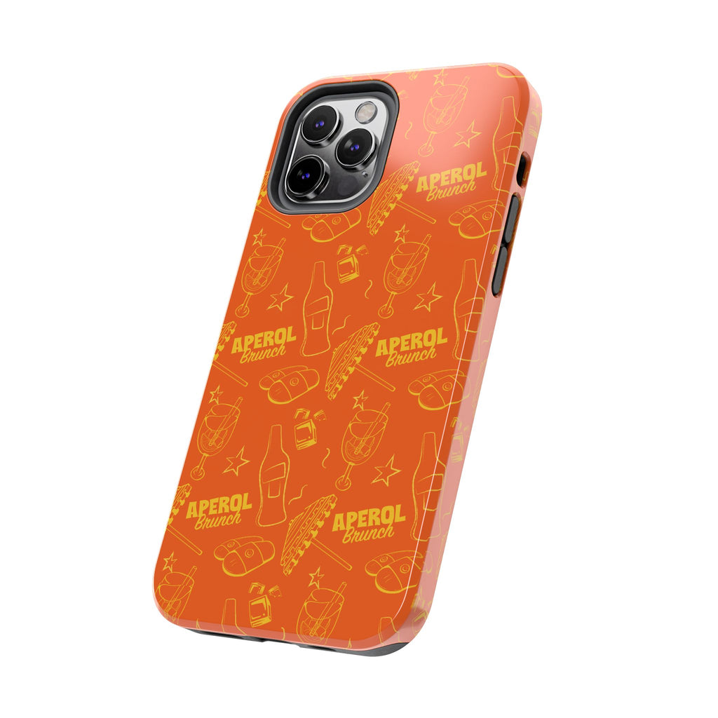 Aperol Brunch Collection Tough Phone Case - Orange and Yellow Brunch Inspired Design