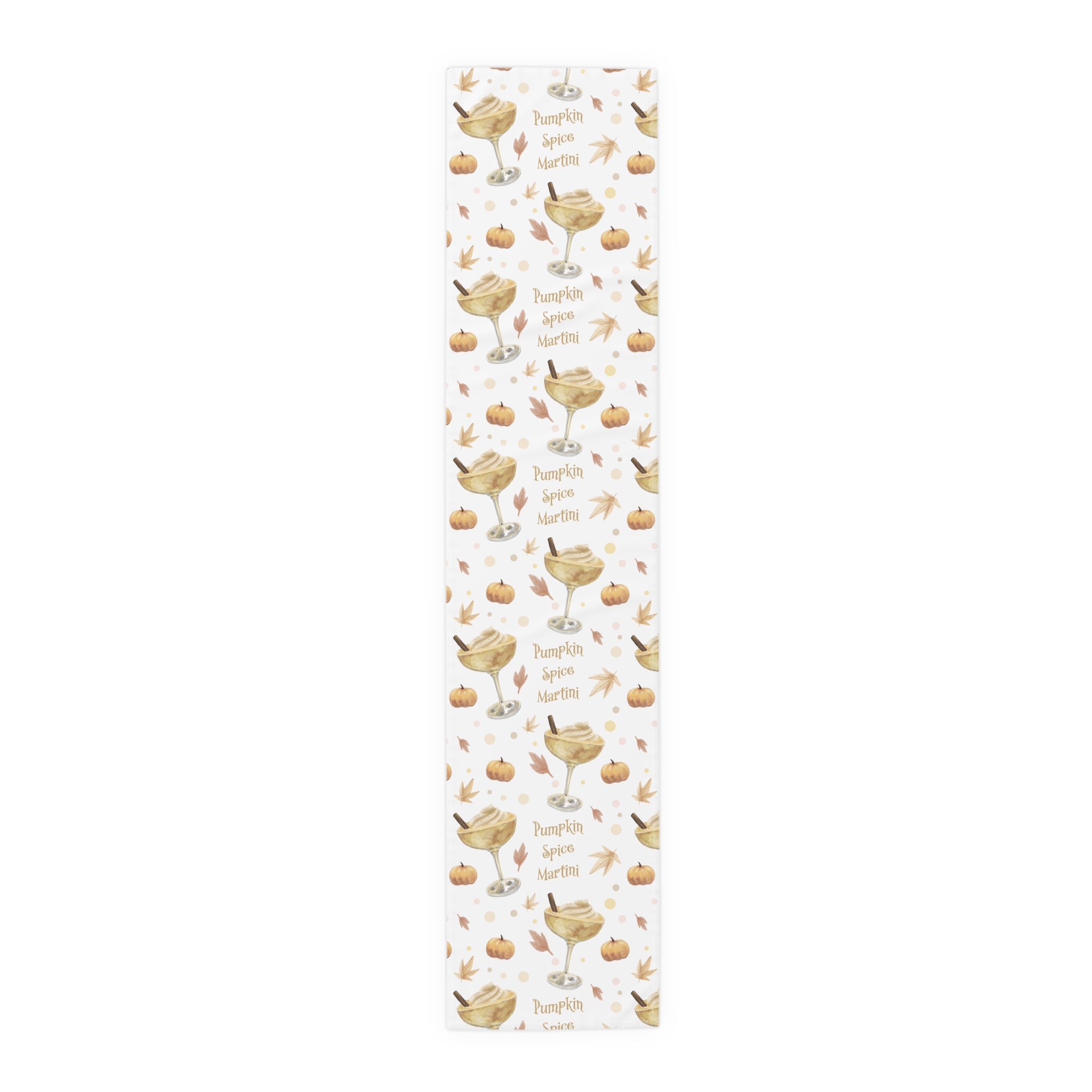 Pumpkin Spice Martini Table Runner — White Pumpkin Collection Inspired Design