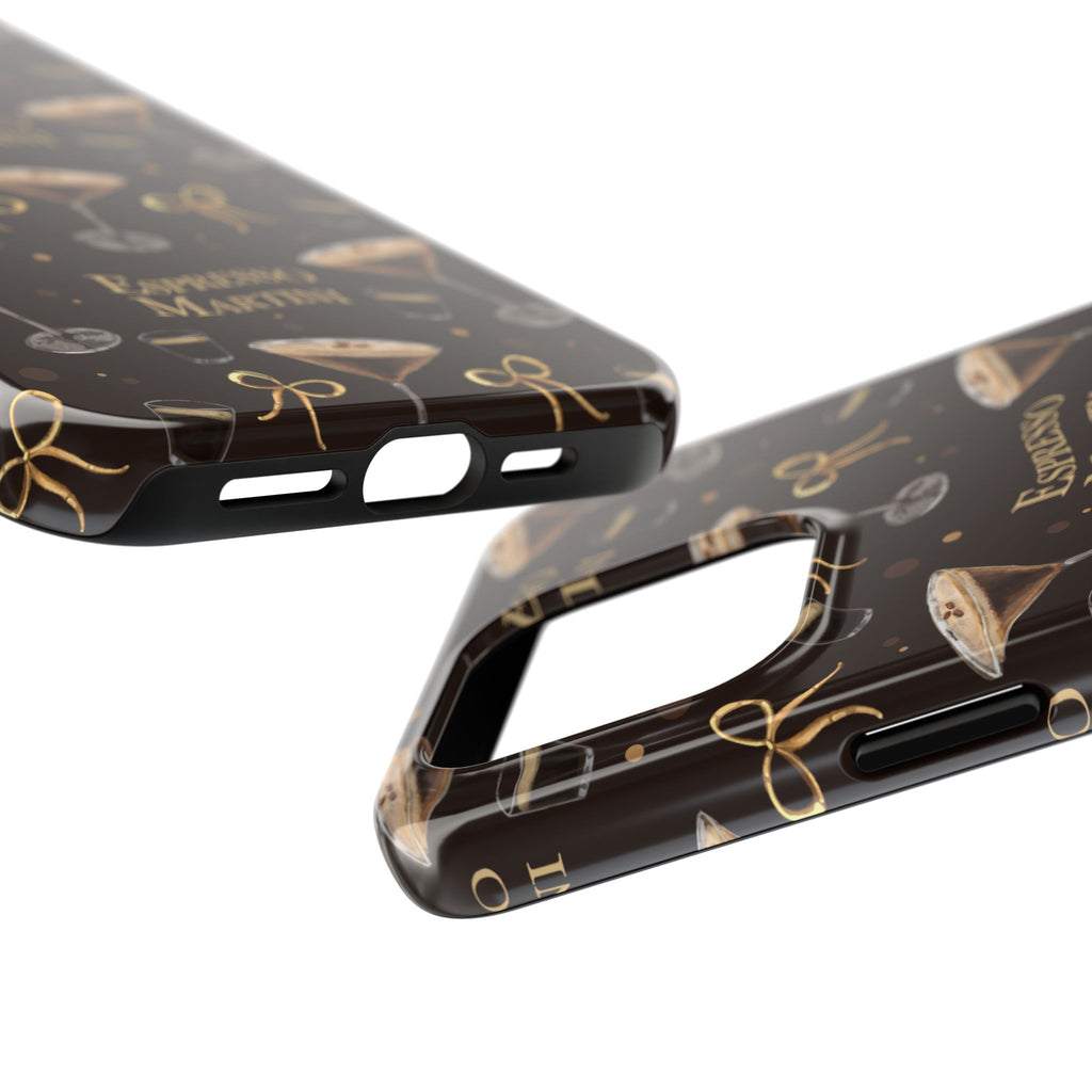 Espresso Martini Tough Phone Case — Dark Brown Espresso Collection Inspired Design