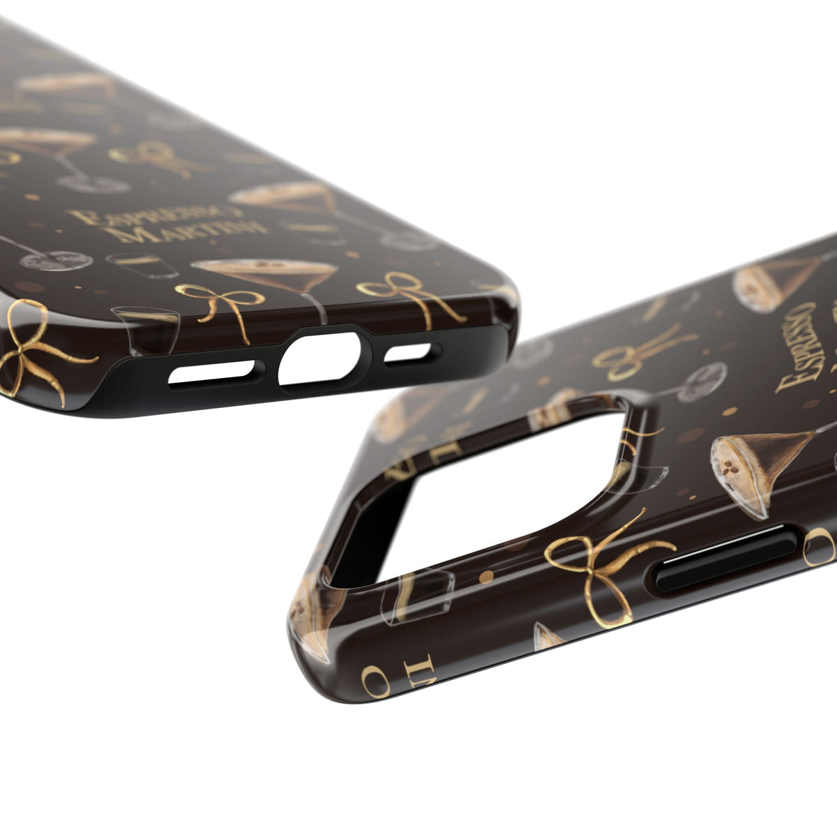 Espresso Martini Tough Phone Case — Dark Brown Espresso Collection Inspired Design