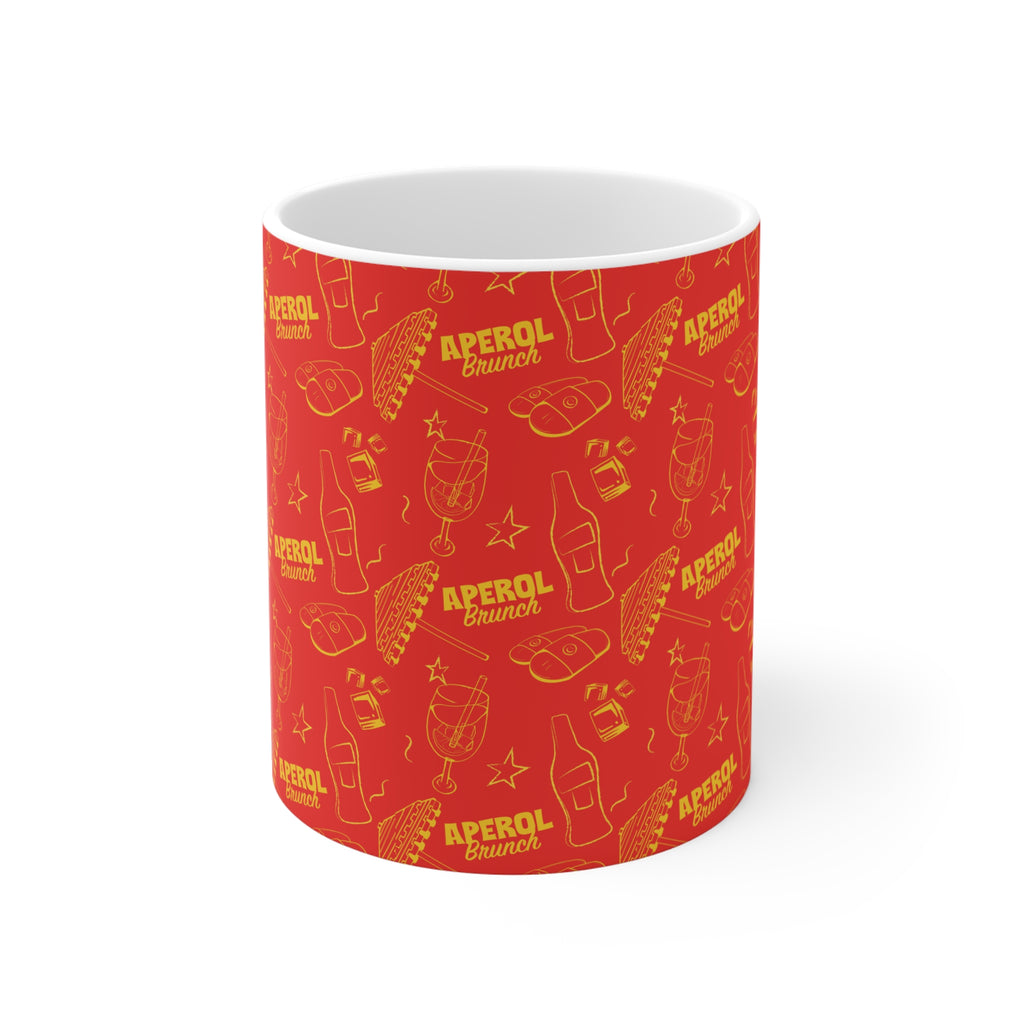 Aperol Brunch 11oz Coffee Mug — Red Brunch Collection Inspired Design