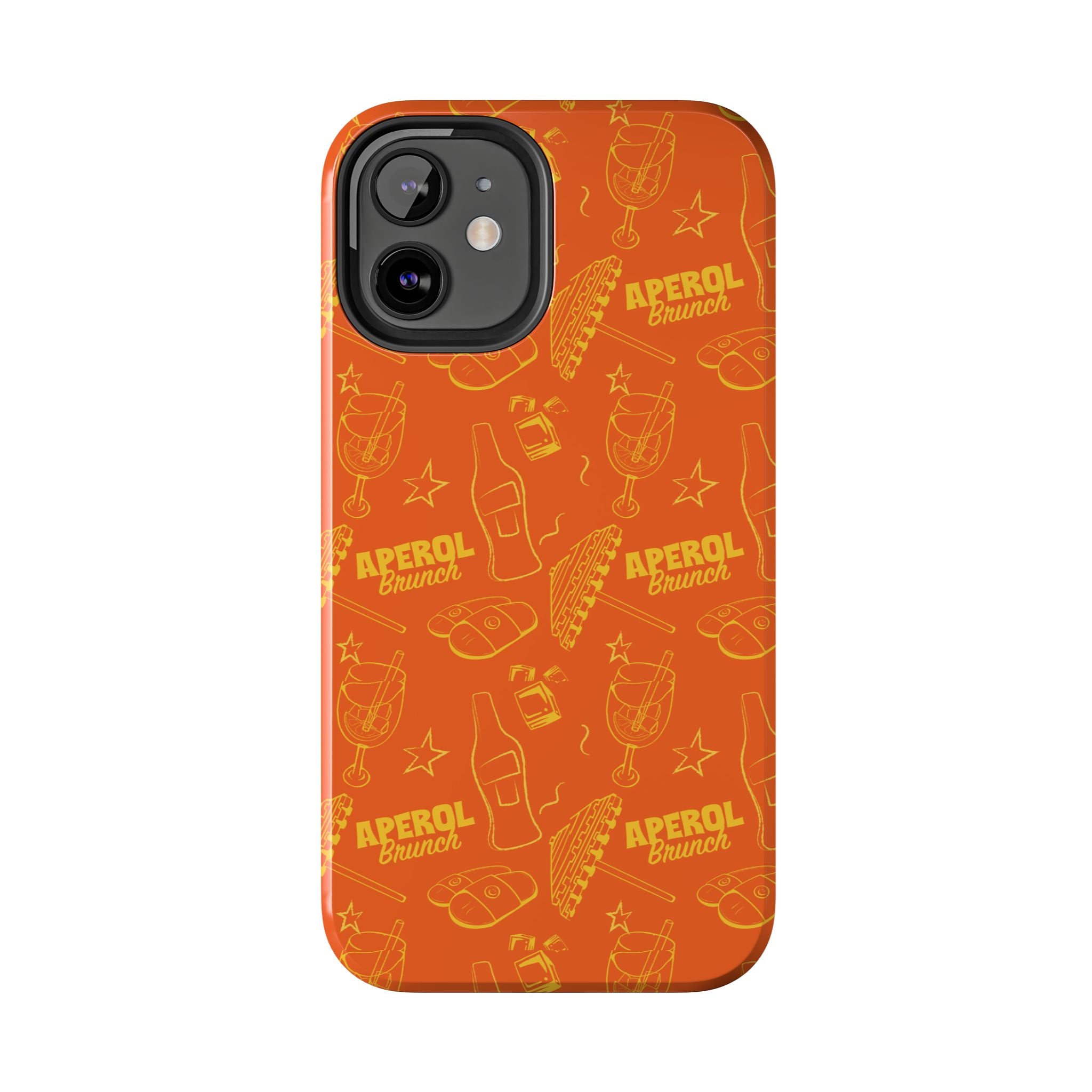 Aperol Brunch Collection Tough Phone Case - Orange and Yellow Brunch Inspired Design