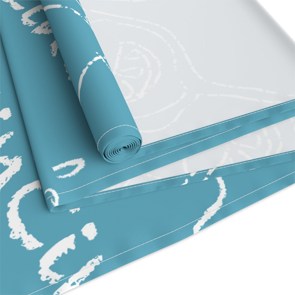 Cin Cin Spritz Table Runner — Turquoise Aperol Inspired Design
