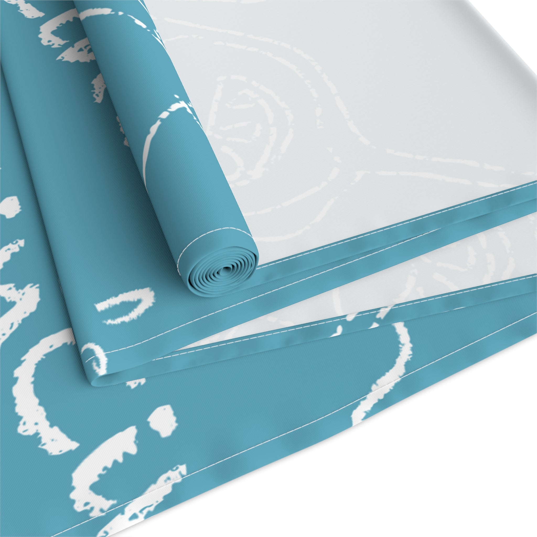 Cin Cin Spritz Table Runner — Turquoise Aperol Inspired Design