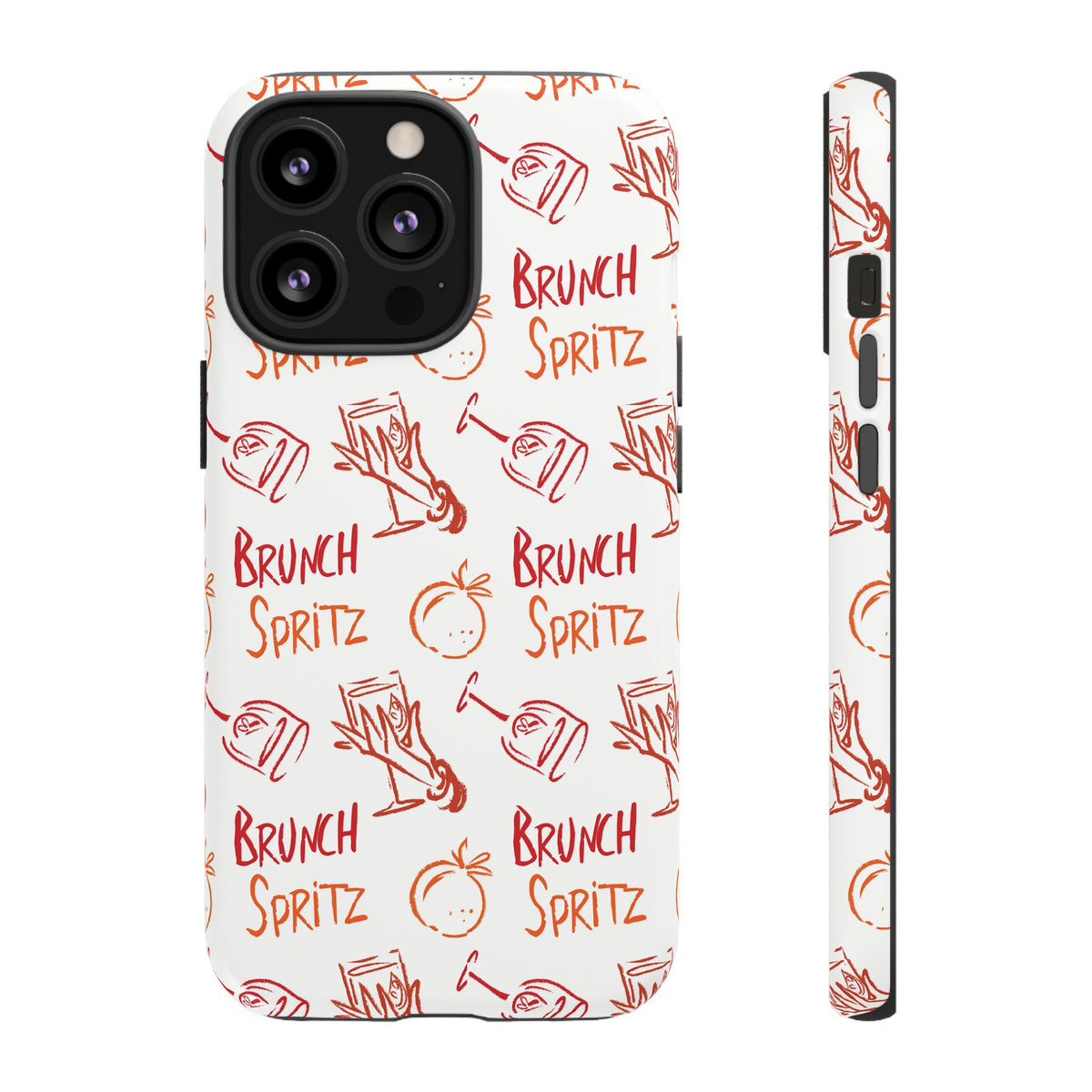 Brunch Spritz Phone Case — Red & Orange Aperol Inspired Design