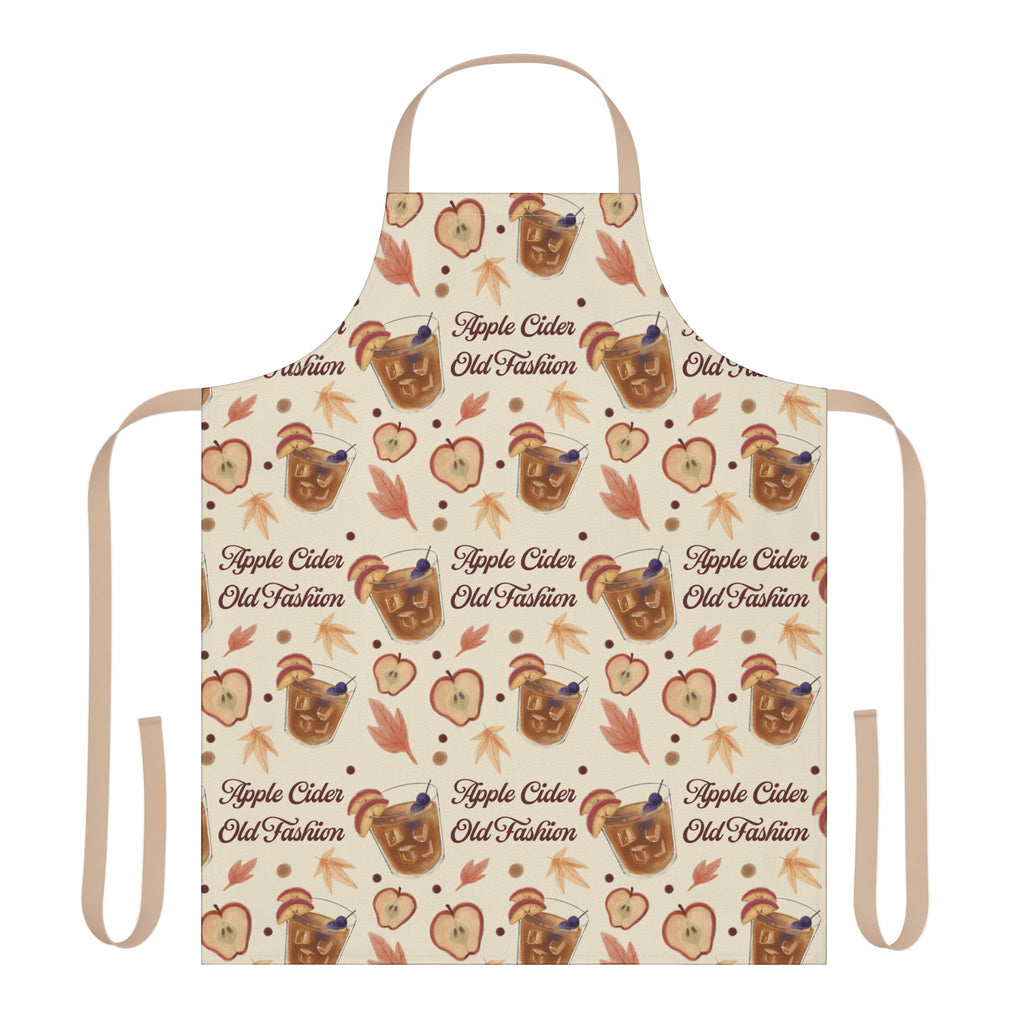 Apple Cider Old Fashioned Apron  — Beige Apple Cider Collection Inspired Design