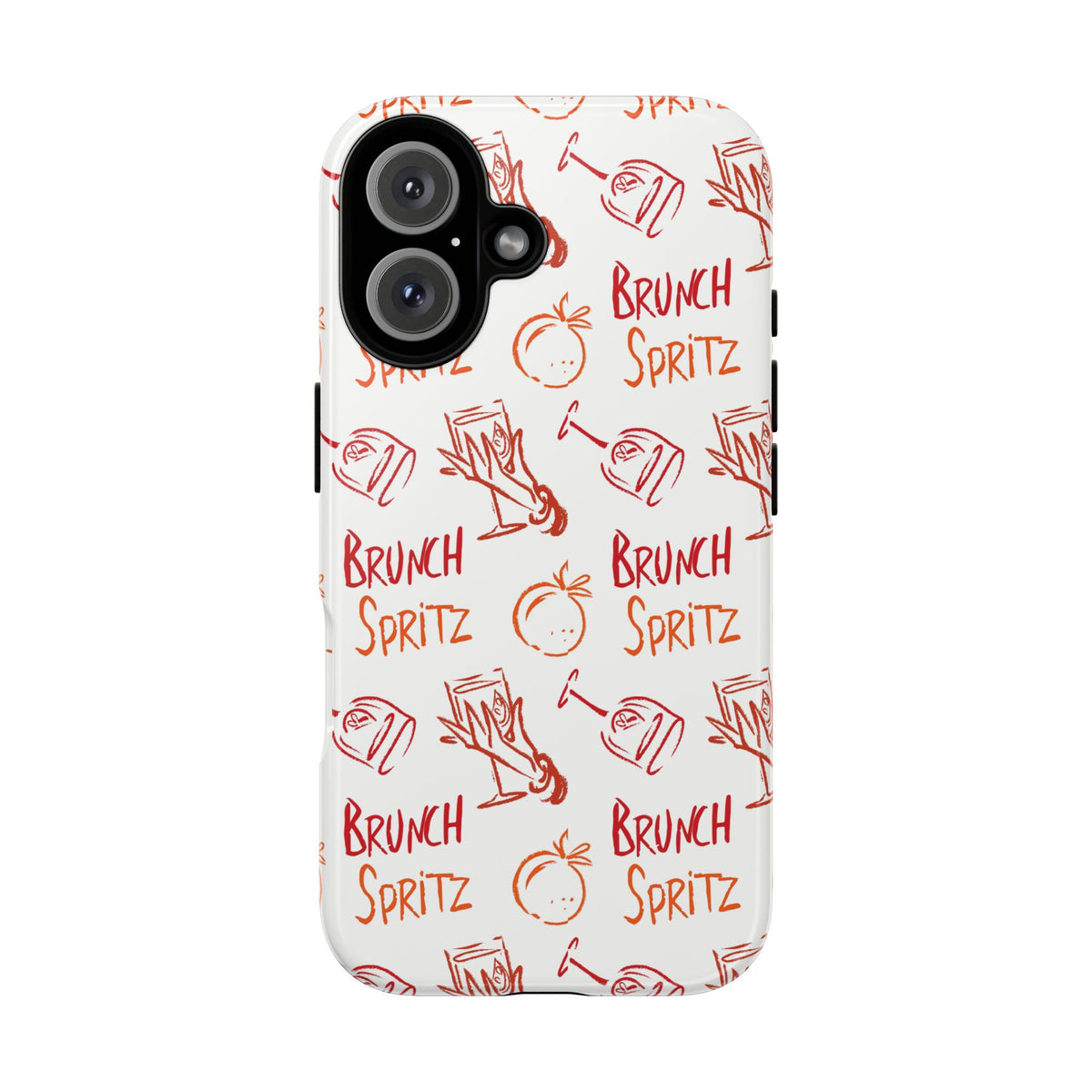 Brunch Spritz Phone Case — Red & Orange Aperol Inspired Design