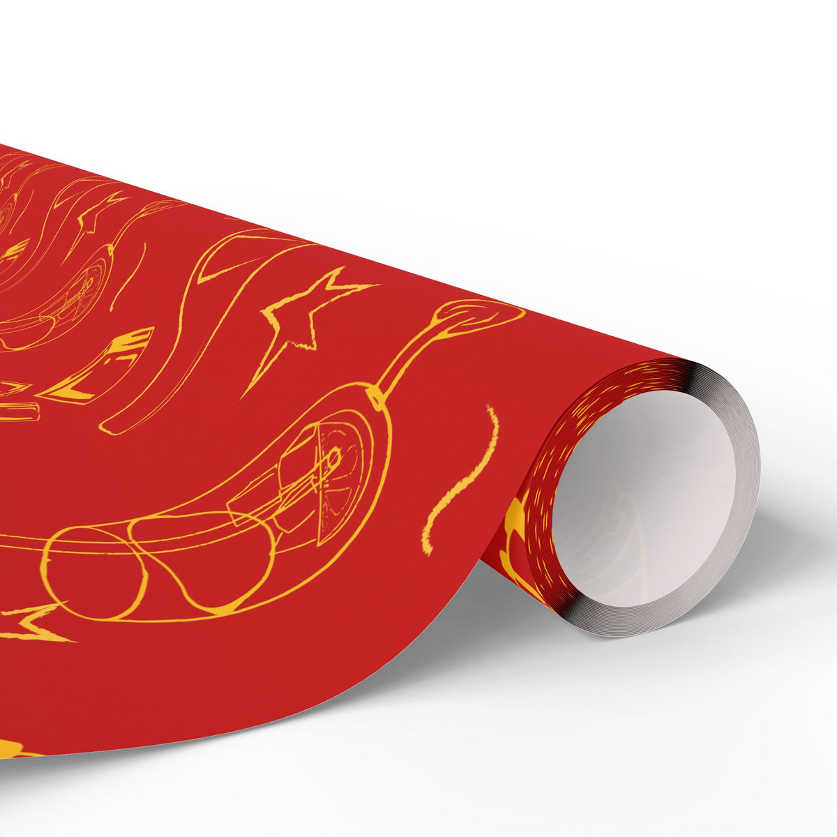 Aperol Brunch Peel Wrapping Paper Roll — Red Brunch Collection Inspired Design