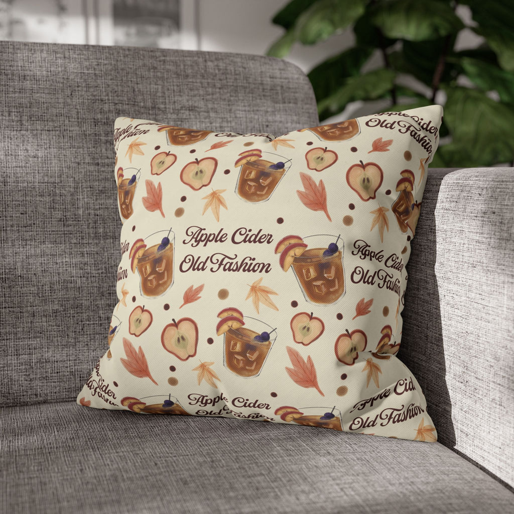 Apple Cider Old Fashion Pillowcase — Beige Apple Cider Collection Inspired Design