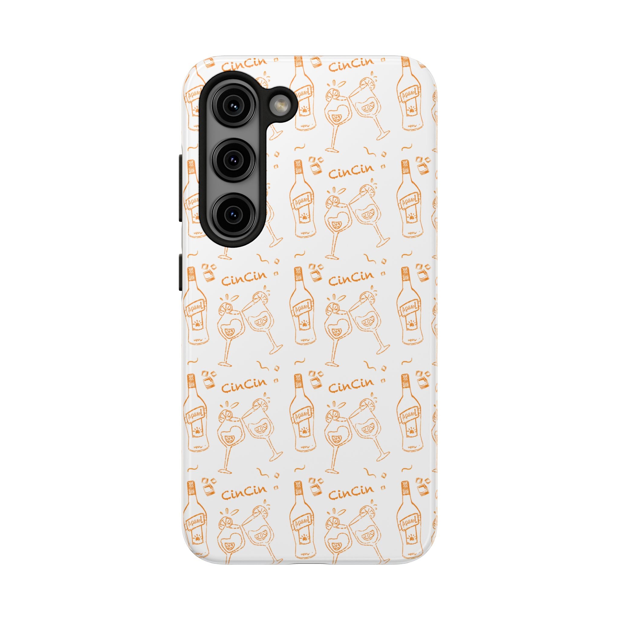 Cin Cin Spritz Tough Phone Case — Citrus Cocktail Pattern