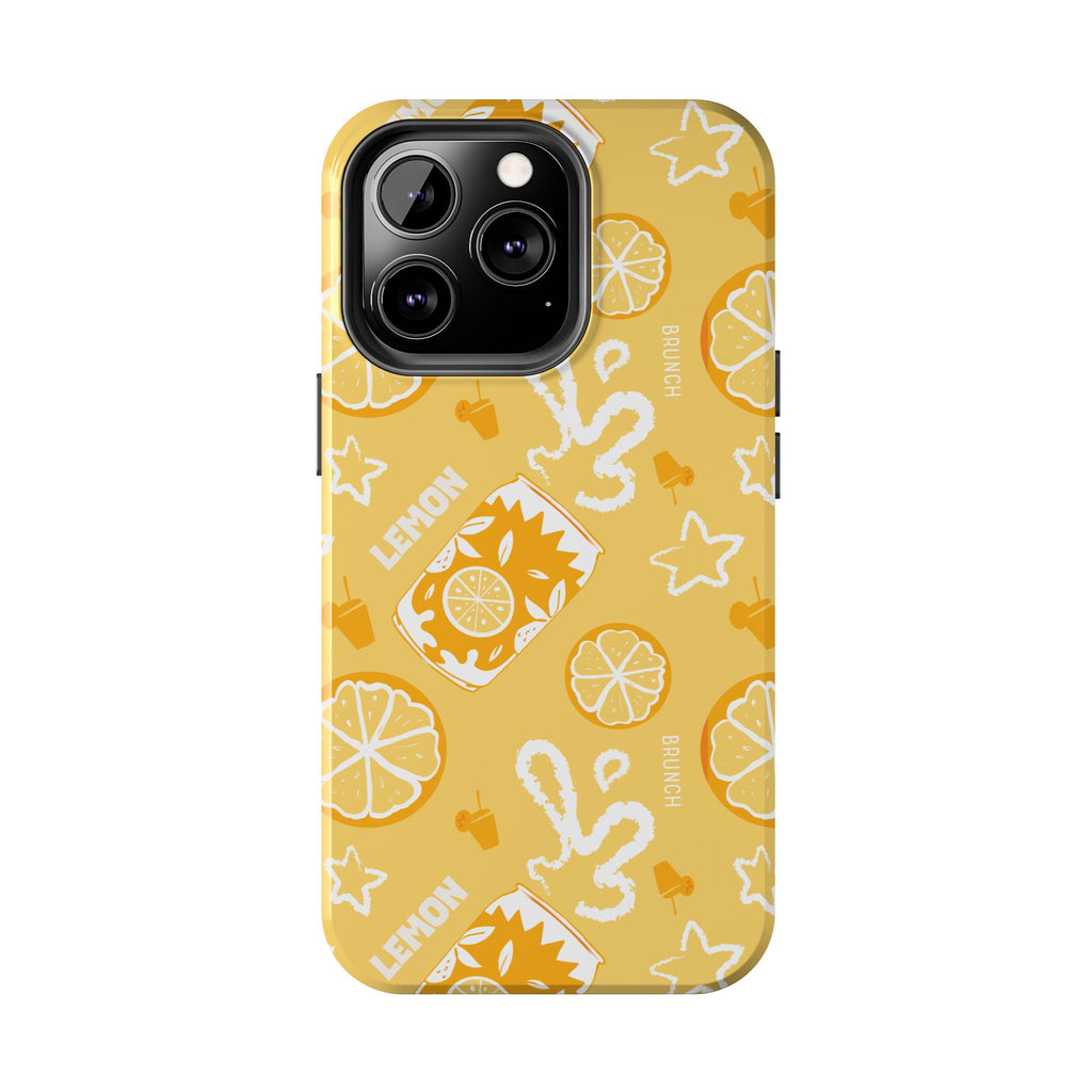 Lemon Brunch Tough Phone Case — Citrus Summer Pattern