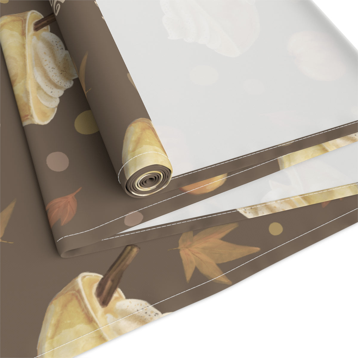 Pumpkin Spice Martini Table Runner — Brown Pumpkin Collection Inspired Design