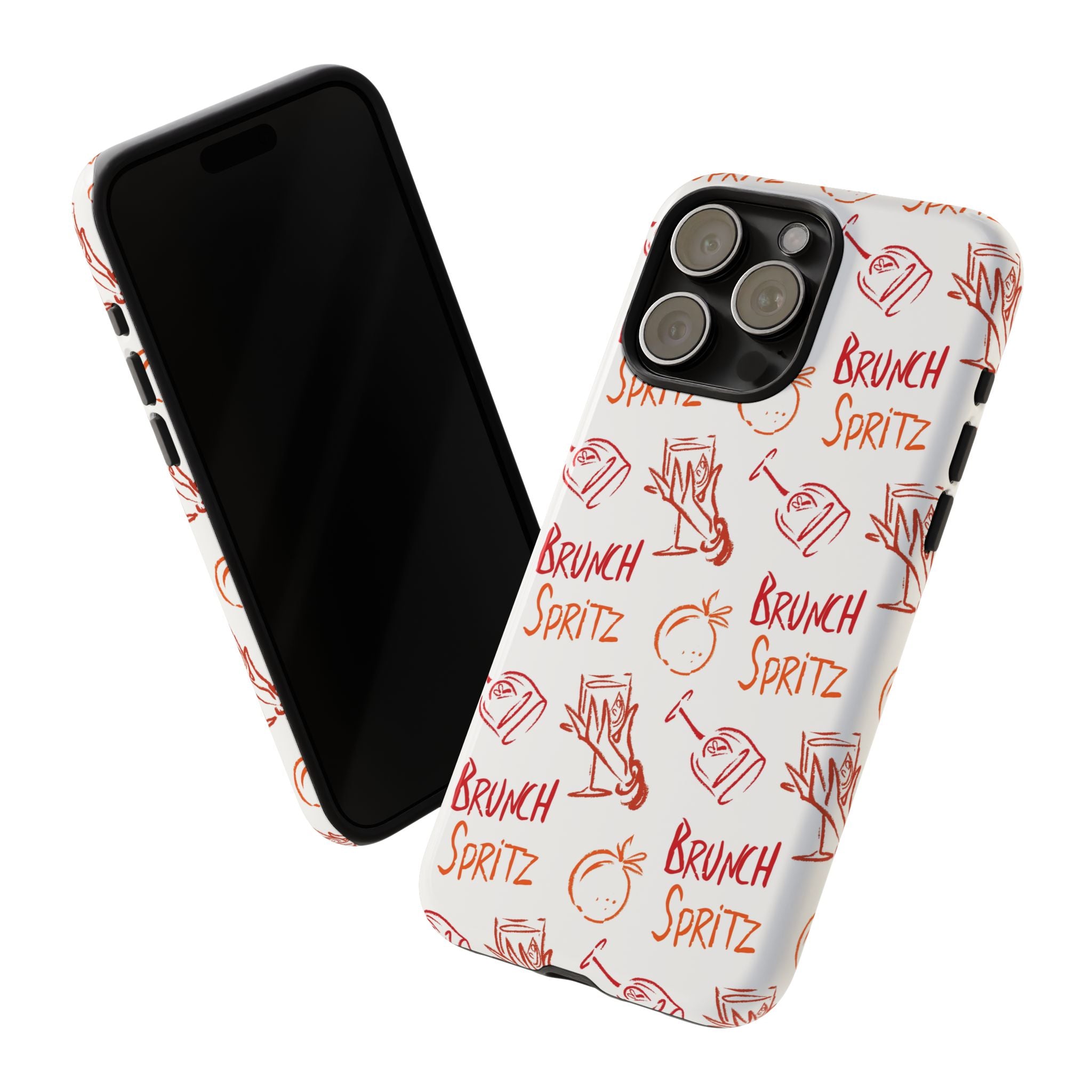 Brunch Spritz Phone Case — Red & Orange Aperol Inspired Design