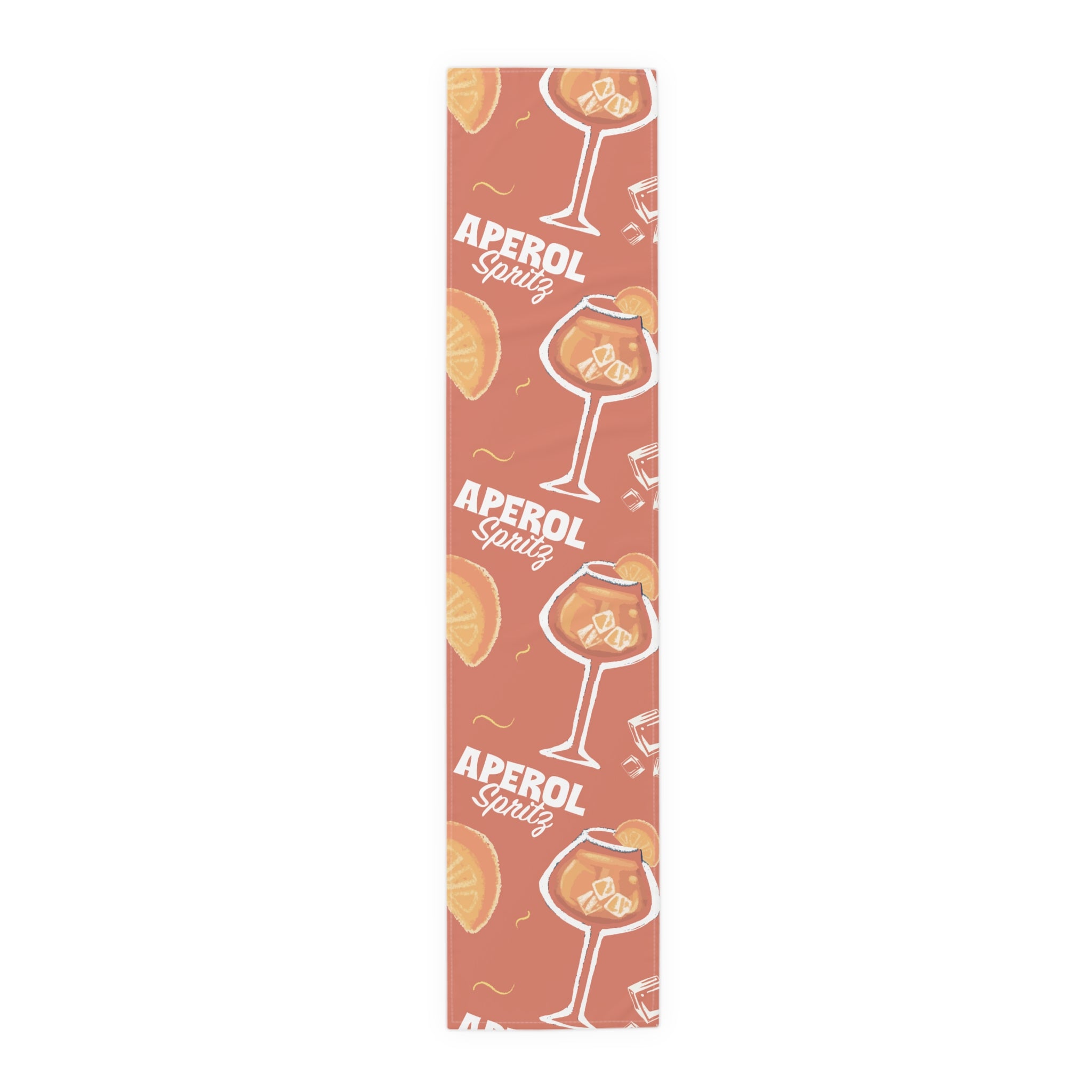 Aperol Spritz Table Runner — Aperol Red Collection Inspired Design