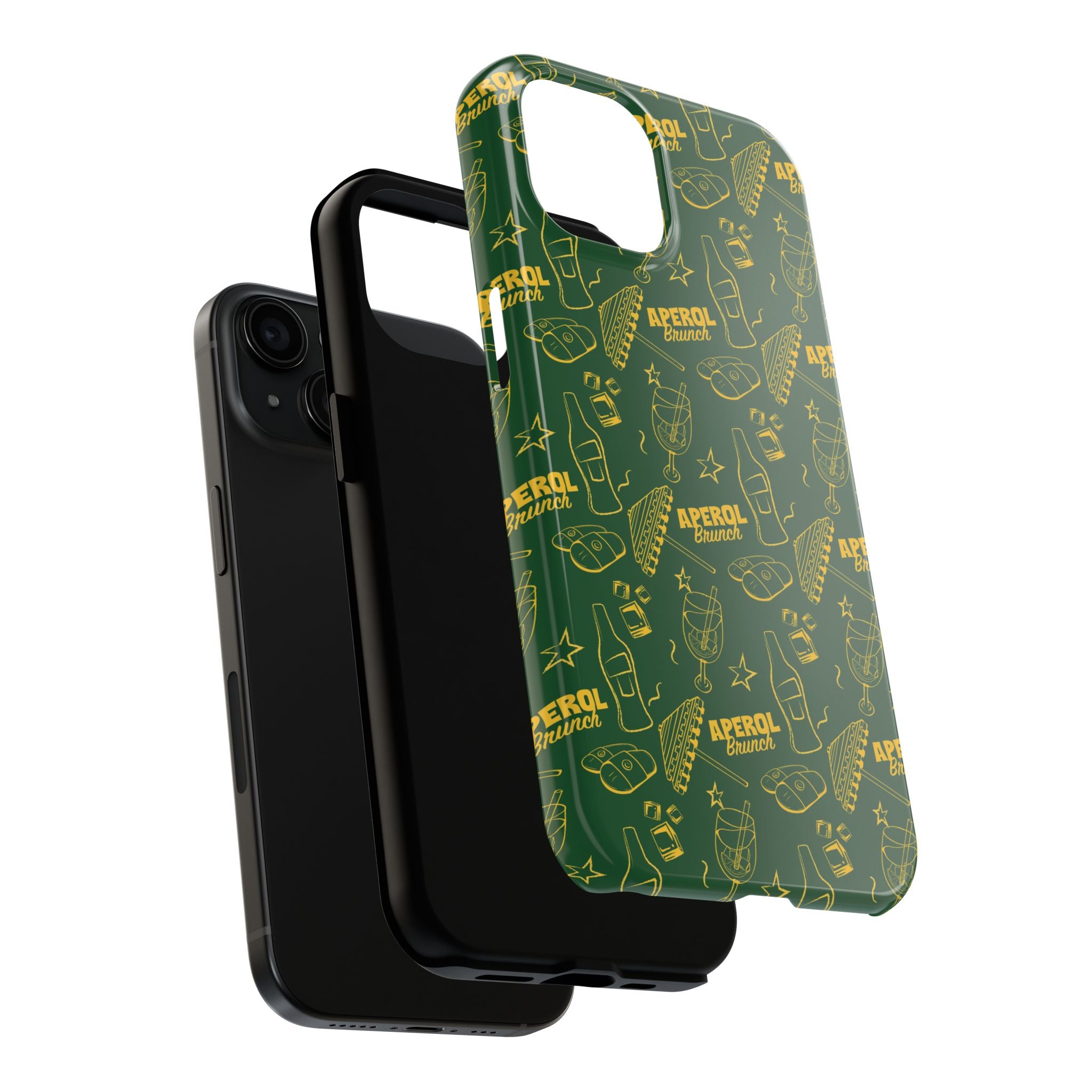 Aperol Brunch Tough Phone Case — Citrus Cocktail Protective Cover