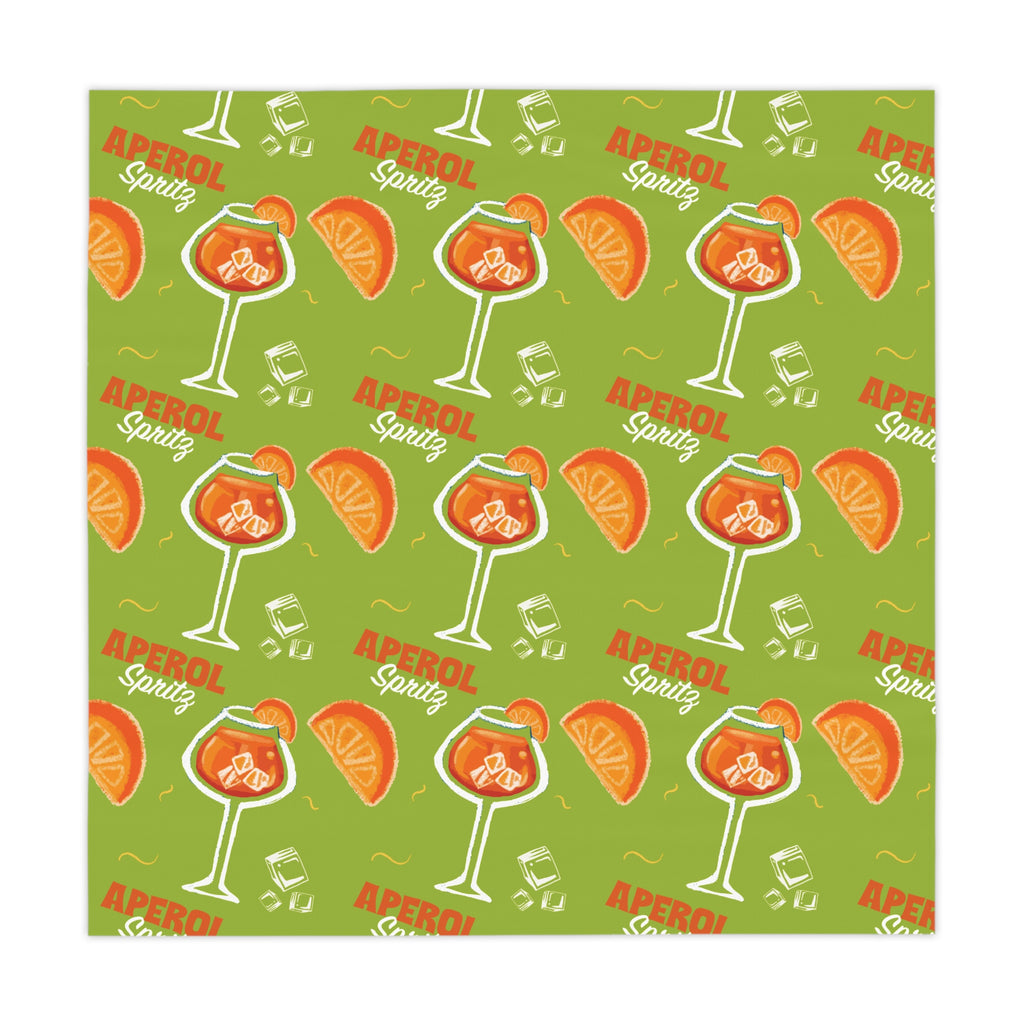Aperol Spritz Tablecloth — Green Spritz Collection Inspired Design