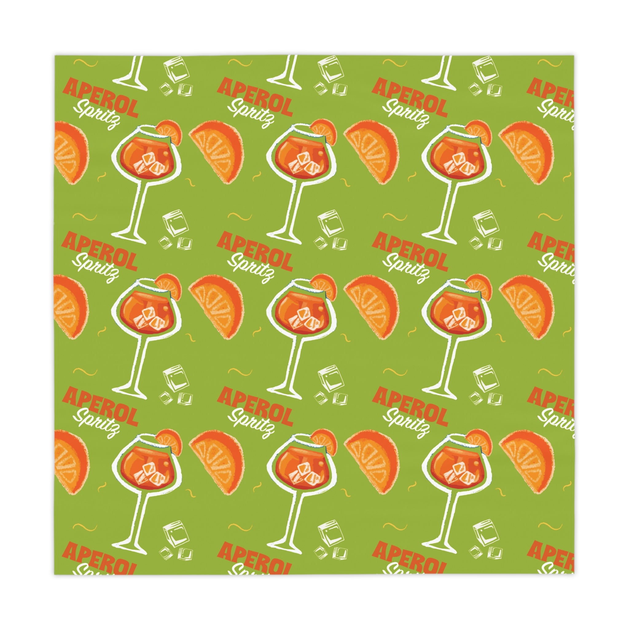 Aperol Spritz Tablecloth — Green Spritz Collection Inspired Design