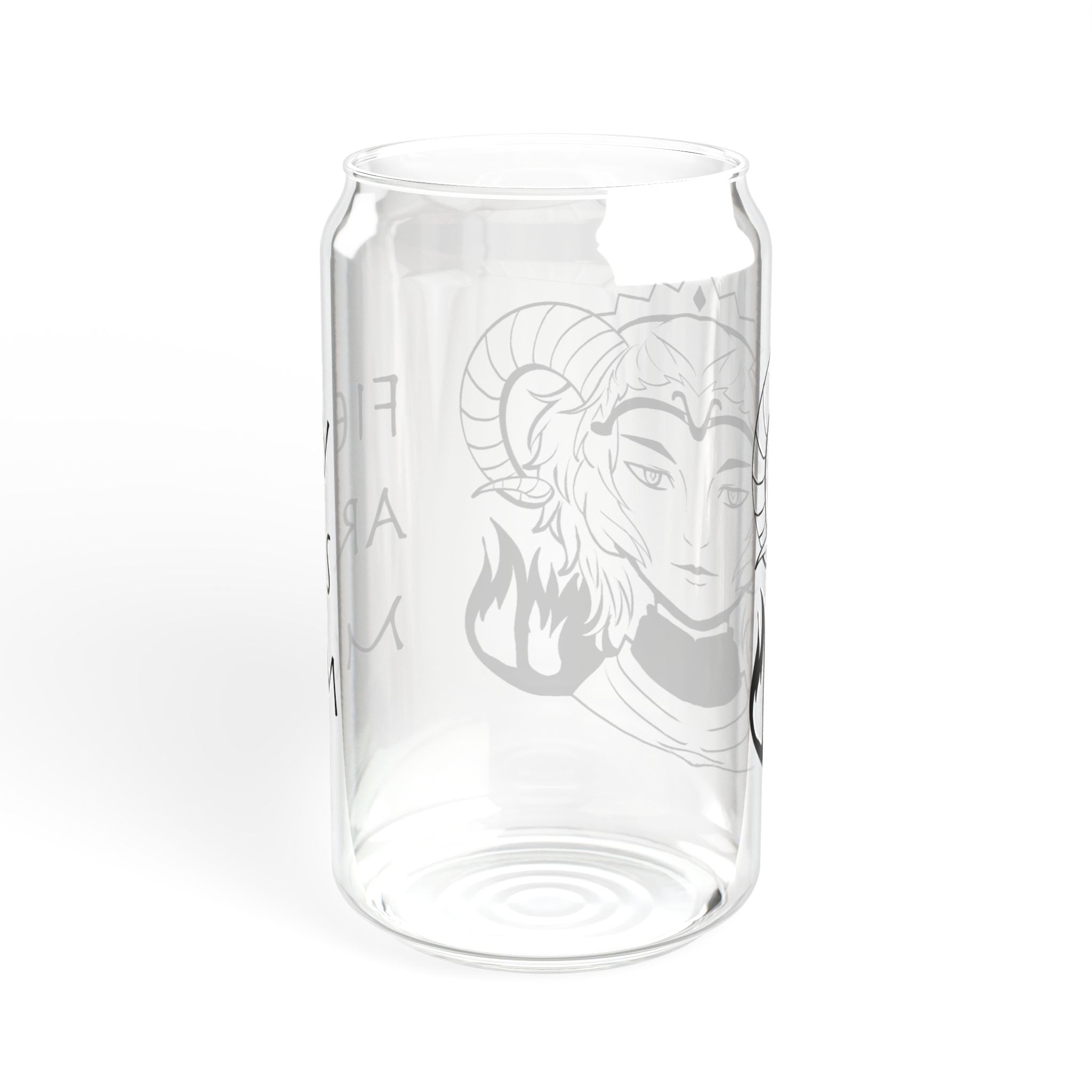 Aries Mom Glass Cup – 16oz Zodiac Gift for Mom | Astrology Drinkware