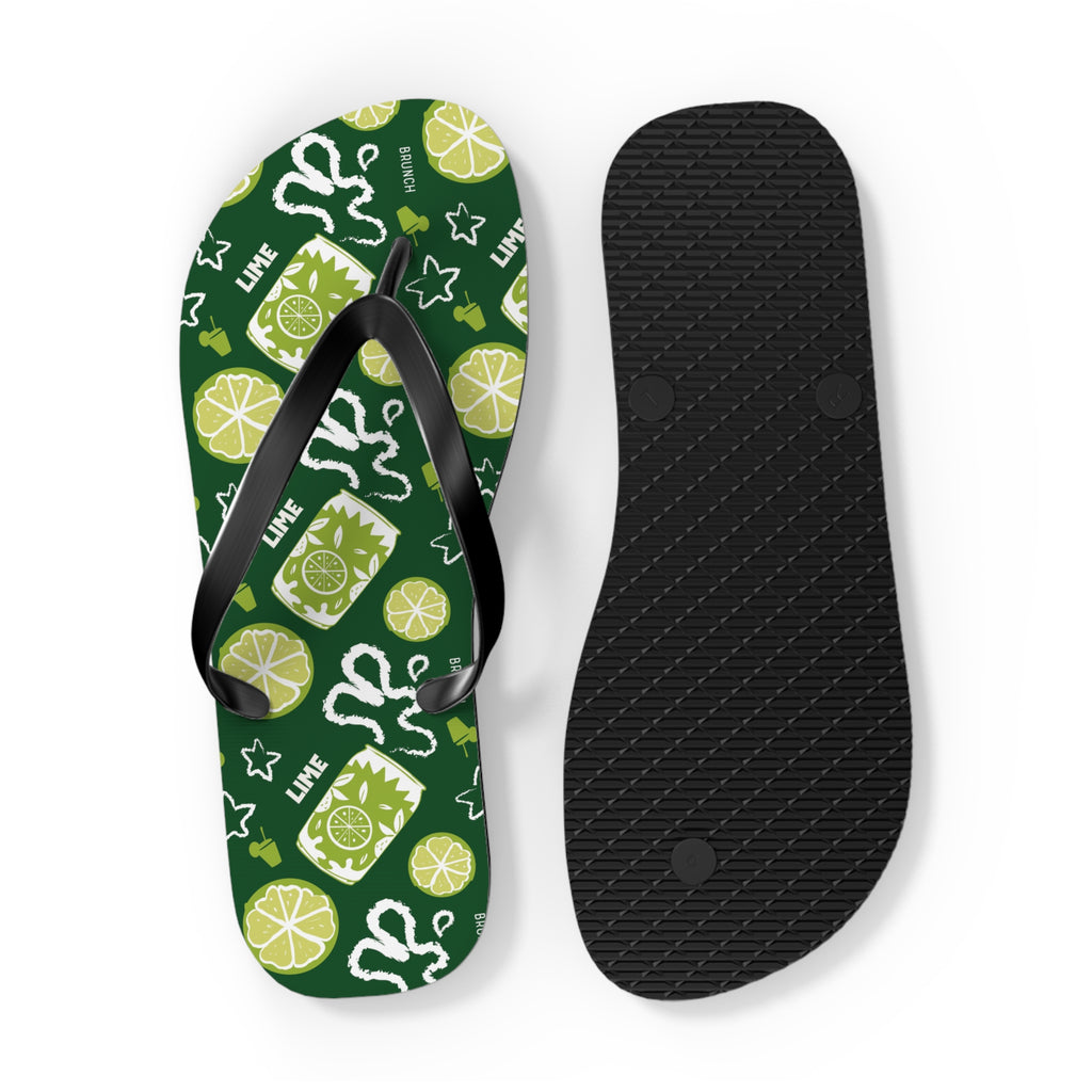 Lime Fruit Brunch Flip Flops – Lime Brunch Collection Inspired Design