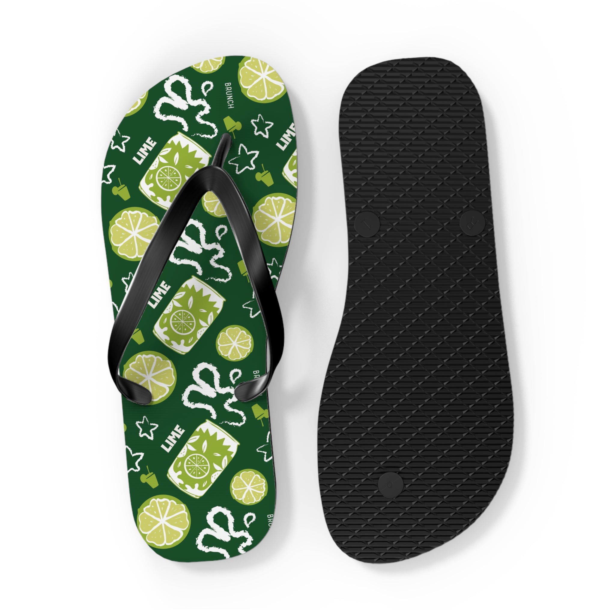 Lime Fruit Brunch Flip Flops – Lime Brunch Collection Inspired Design
