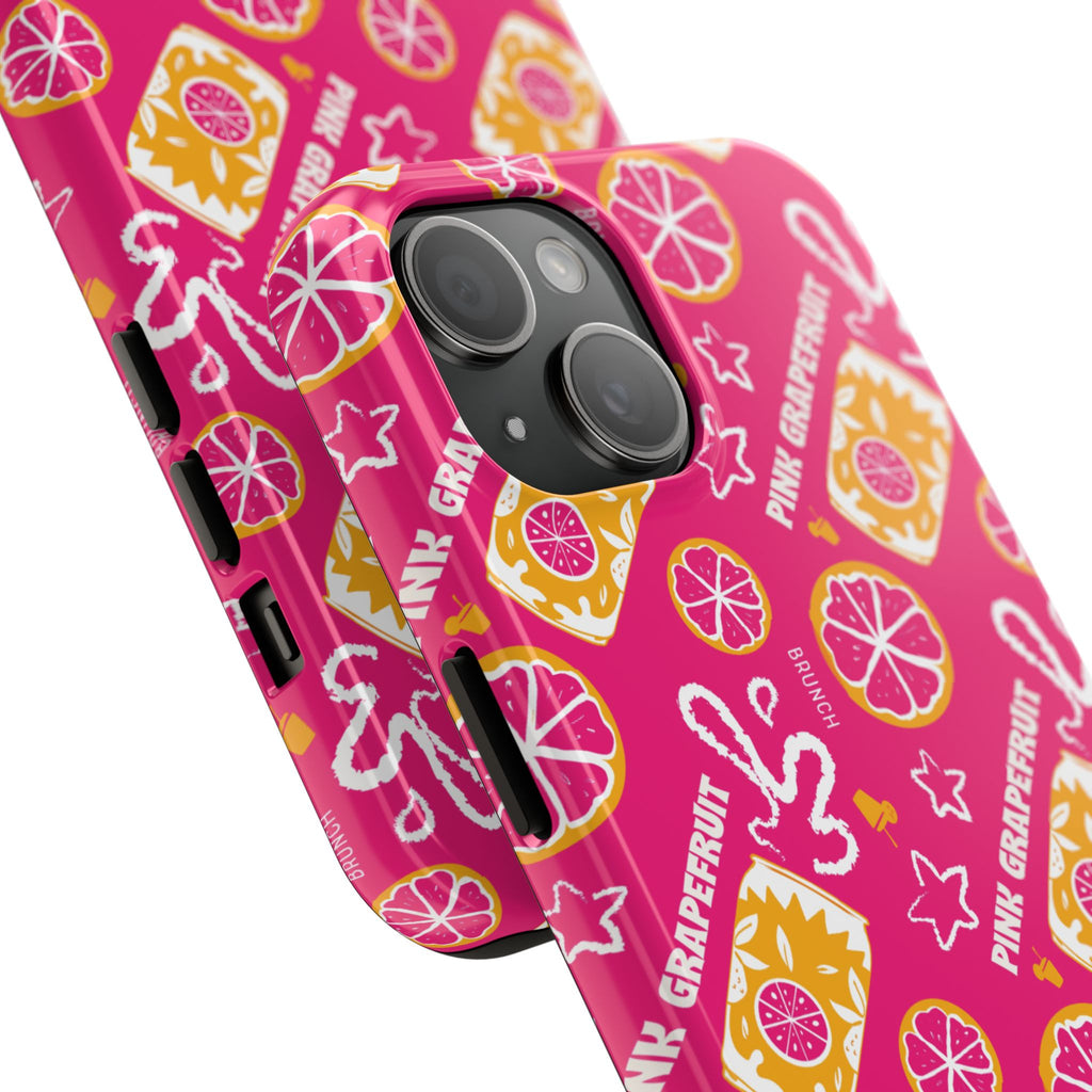Pink Grapefruit Fruit CollectionTough Phone Case — Pink Aperol Inspired Design