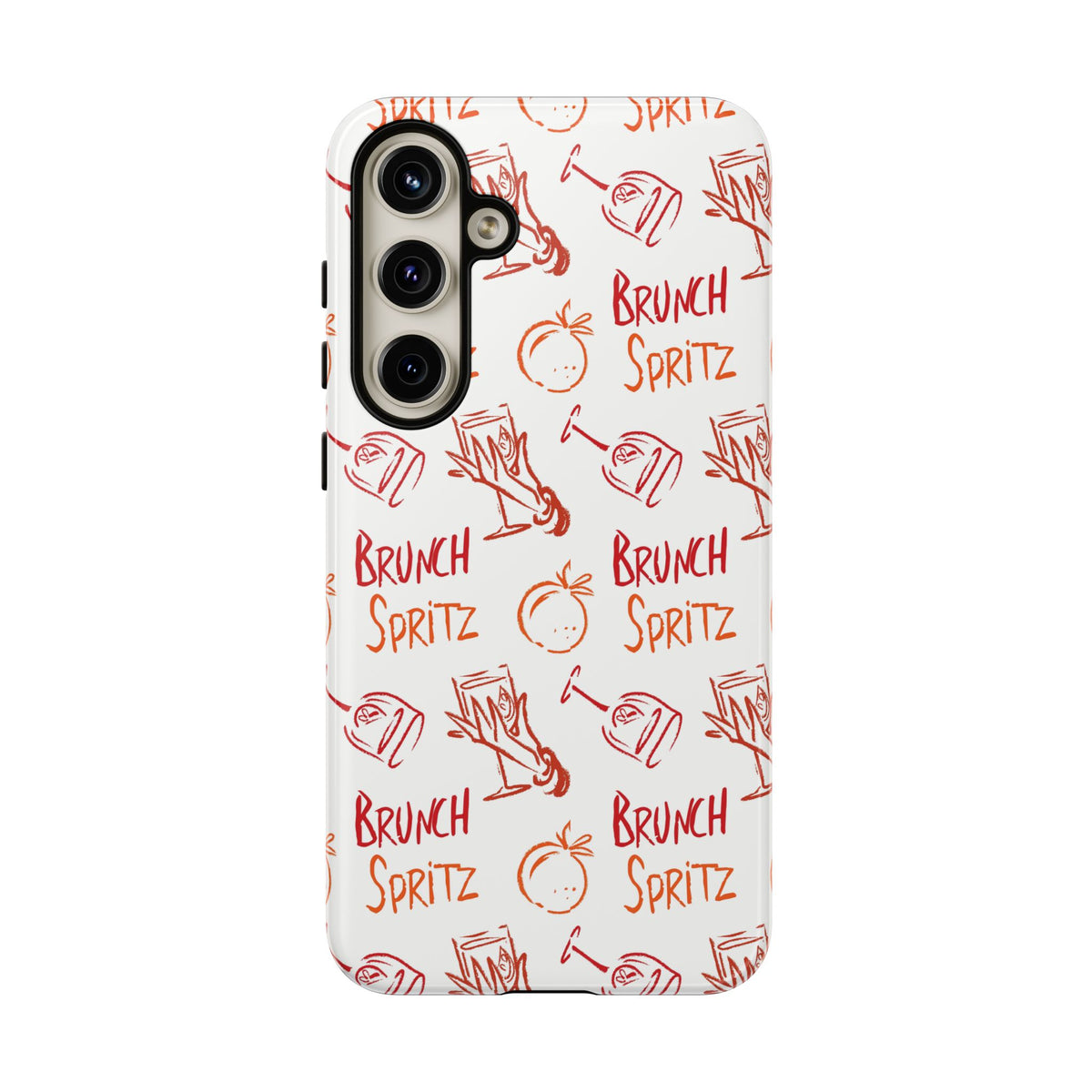 Brunch Spritz Phone Case — Red & Orange Aperol Inspired Design