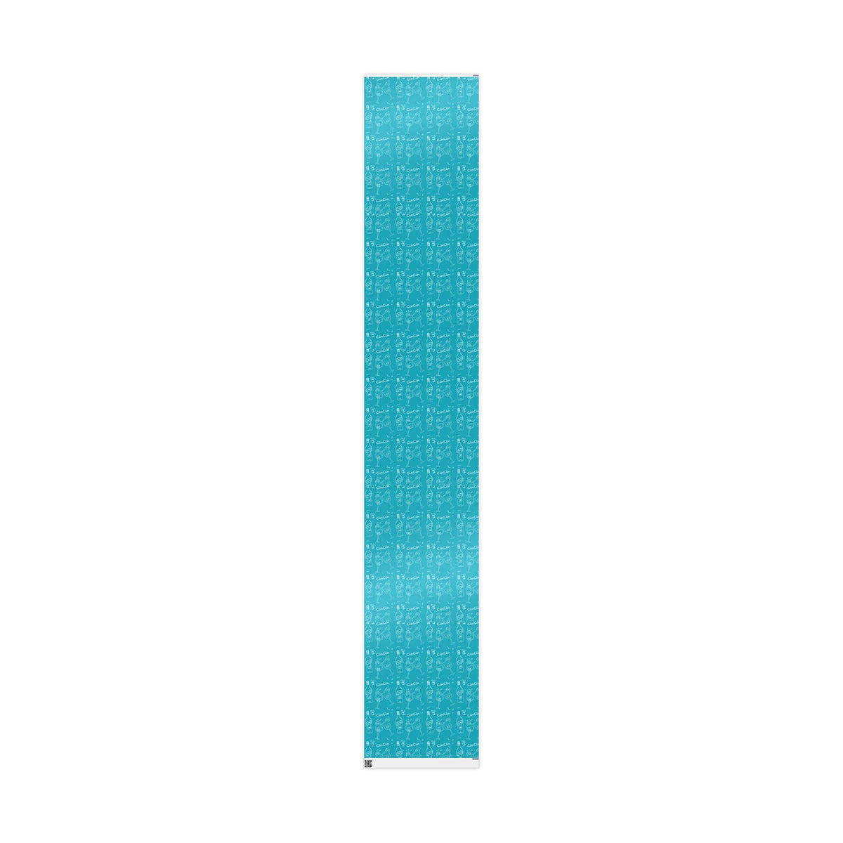 Cin Cin Peel Wrapping Paper Roll — Turquoise Cin Cin Brunch Collection Inspired Design