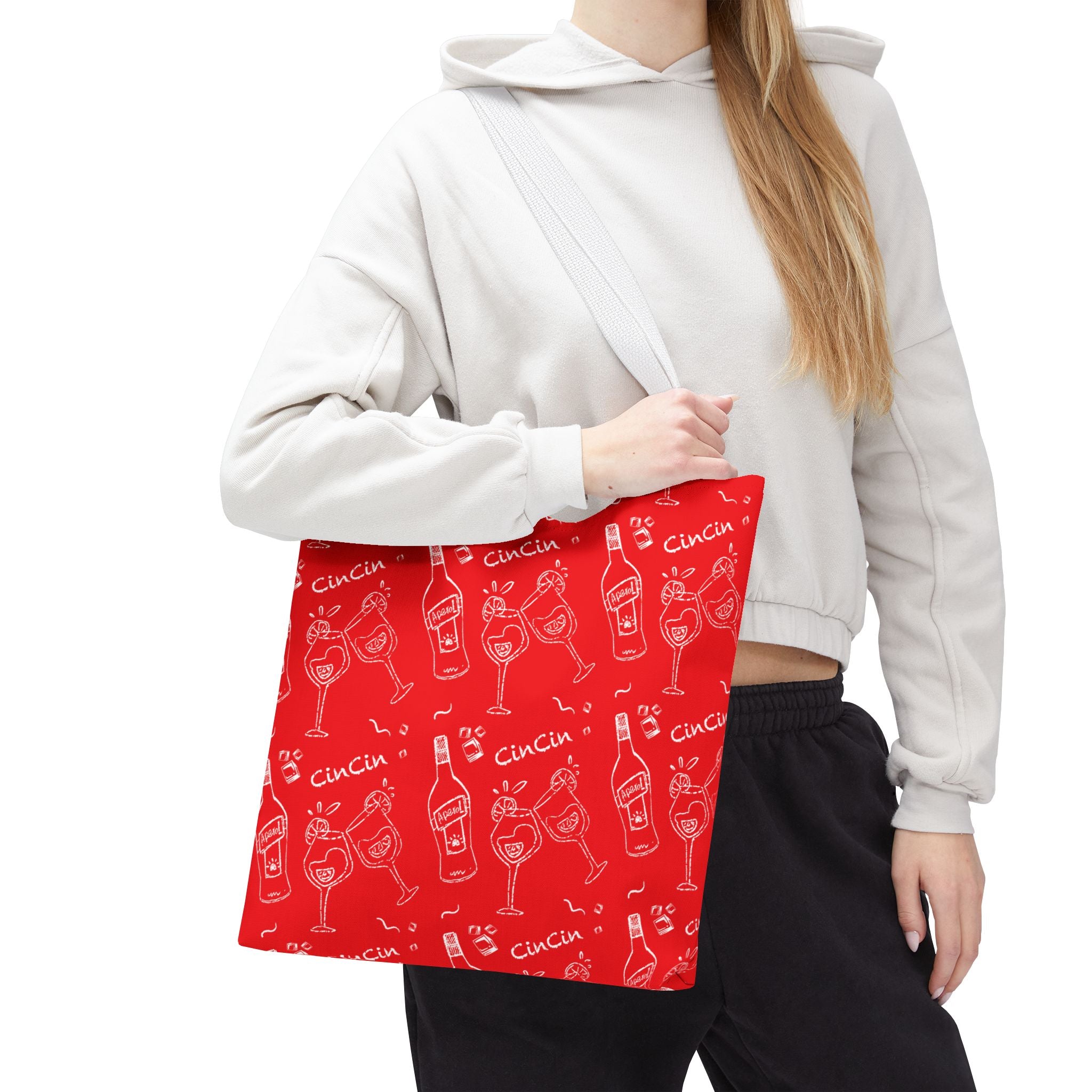 Cin Cin Tote Bag - Red Cin Cin Inspired Design