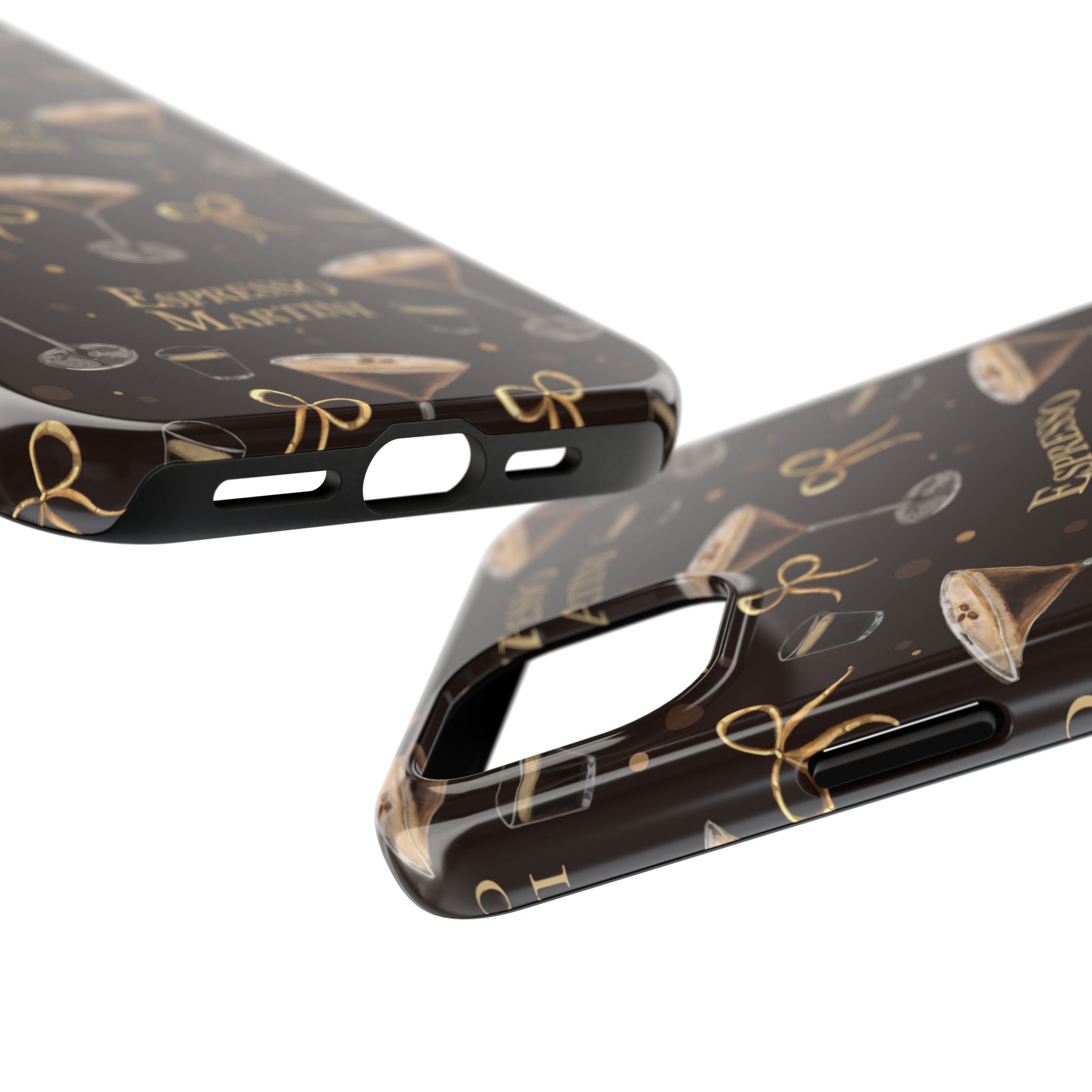 Espresso Martini Tough Phone Case — Dark Brown Espresso Collection Inspired Design
