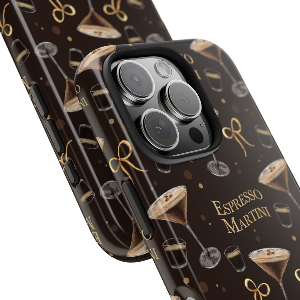 Espresso Martini Tough Phone Case — Dark Brown Espresso Collection Inspired Design