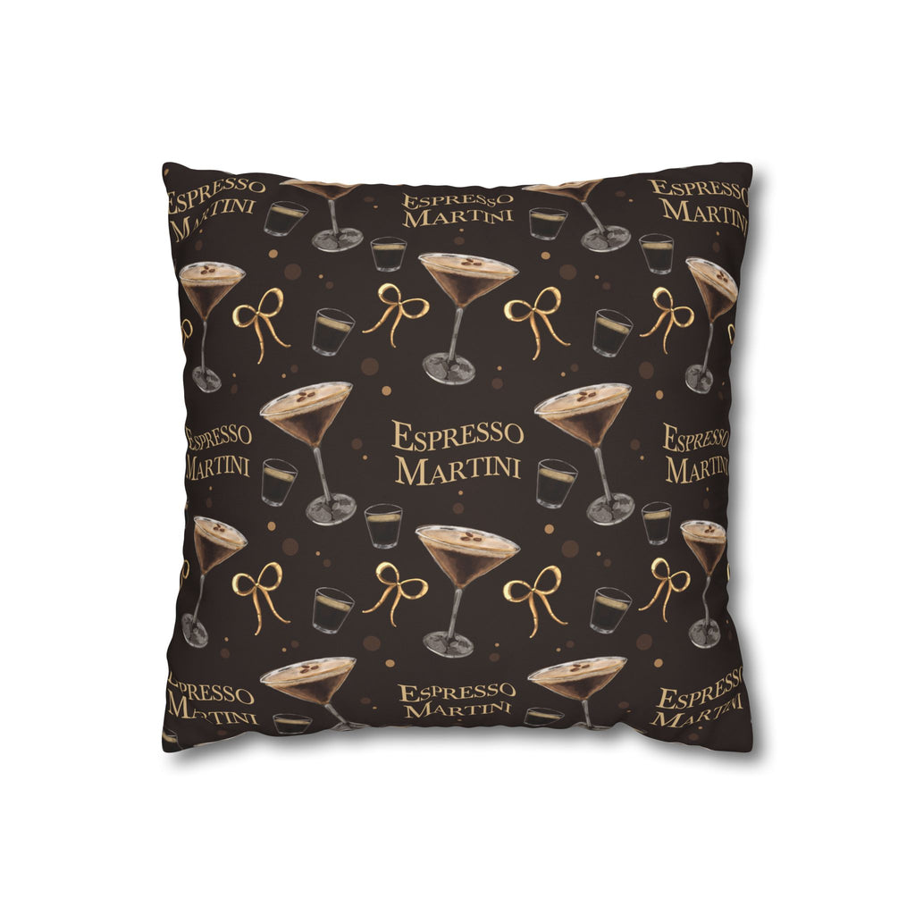 Espresso Martini Pillowcase — Dark Brown Espresso Collection Inspired Design