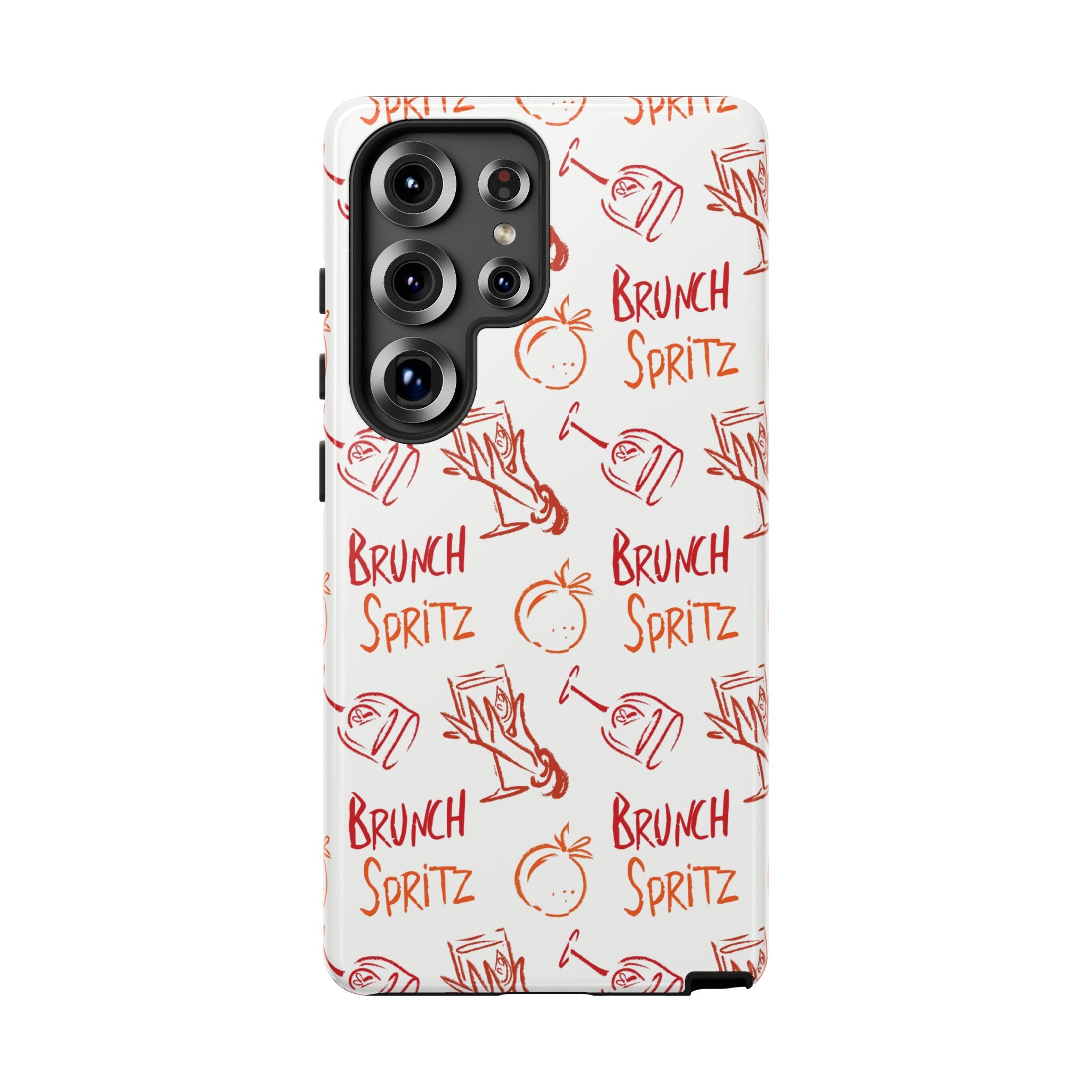 Brunch Spritz Phone Case — Red & Orange Aperol Inspired Design