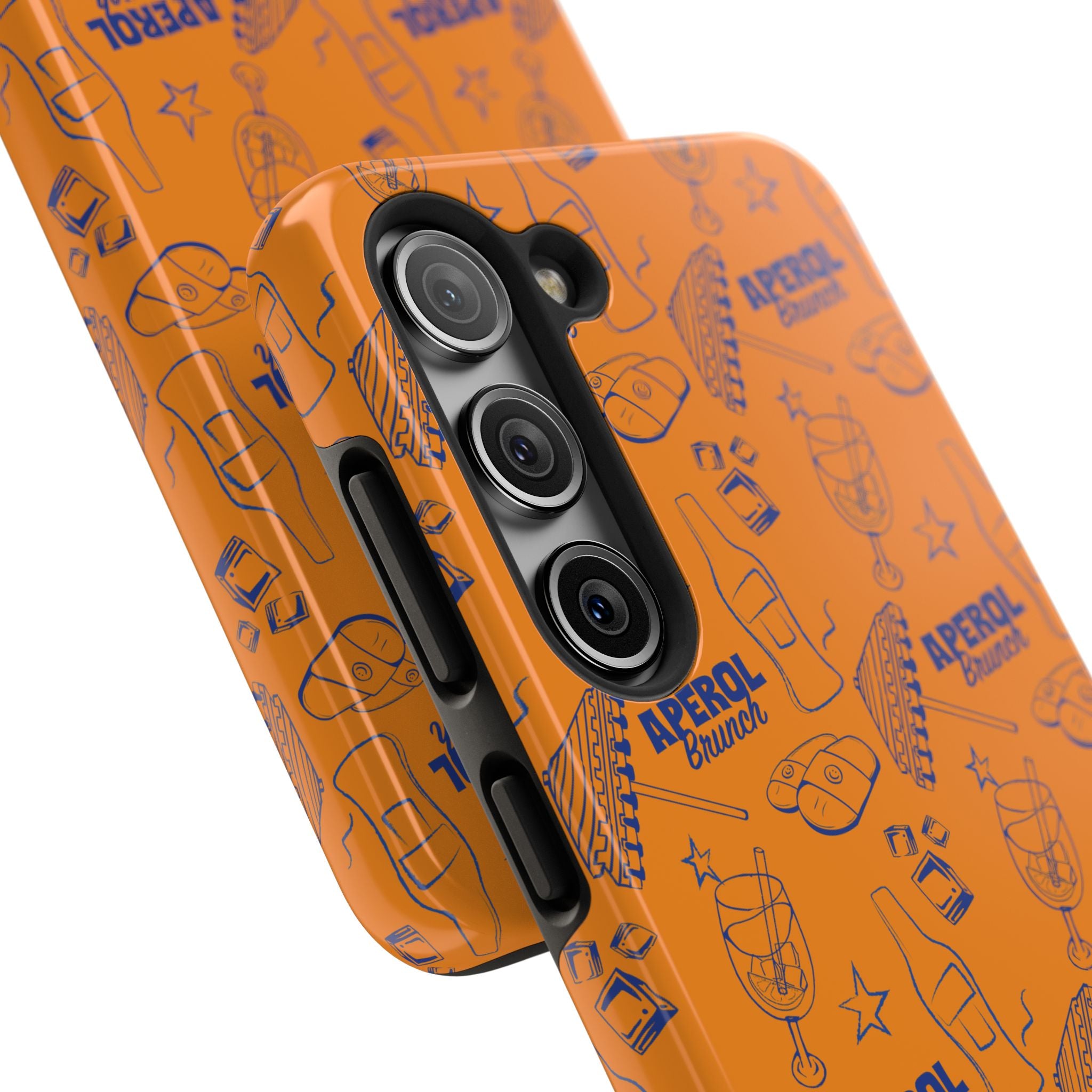 Aperol Brunch Collection Tough Phone Case — Orange and Blue Aperol Inspired Design