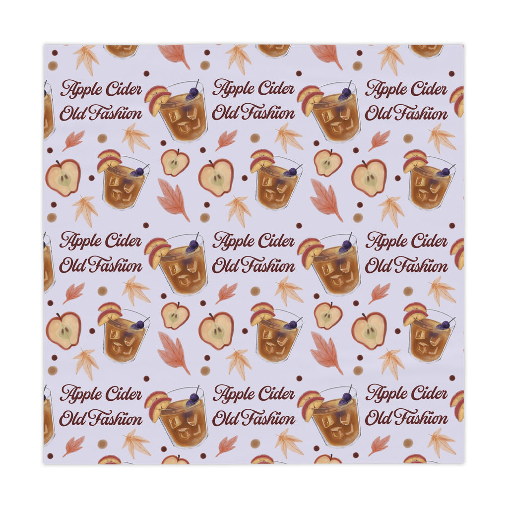 Apple Cider Old Fashioned Tablecloth — Light Violet Apple Cider Collection Inspired Design