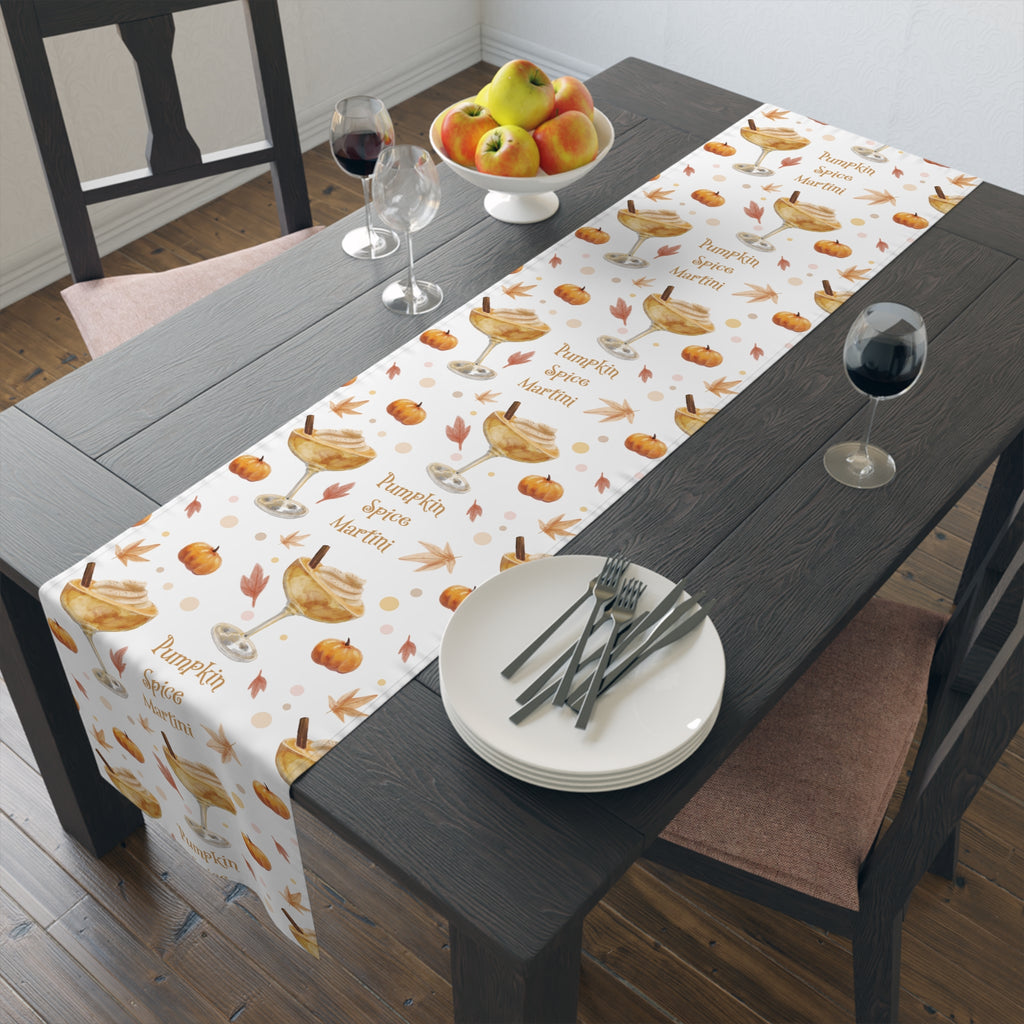 Pumpkin Spice Martini Table Runner — White Pumpkin Collection Inspired Design