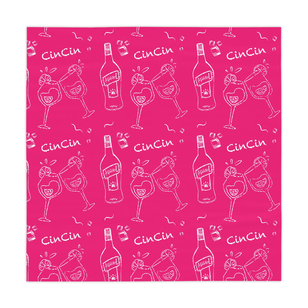 Cin Cin Tablecloth — Pink Cin Cin Collection Inspired Design