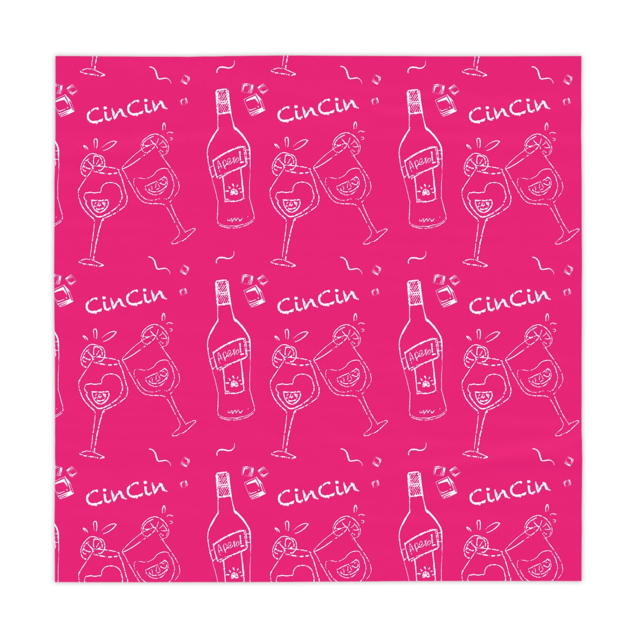 Cin Cin Tablecloth — Pink Cin Cin Collection Inspired Design