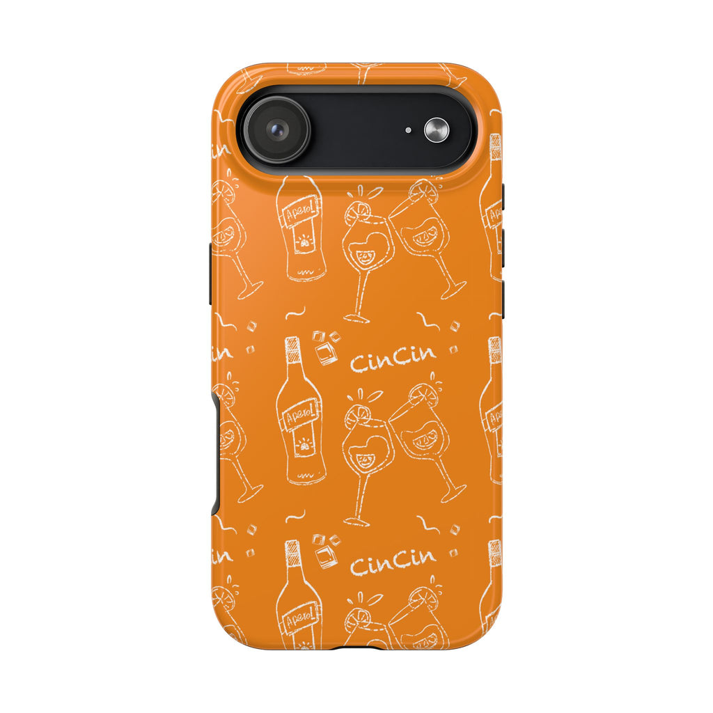Cin Cin Spritz Tough Phone Case — Orange Citrus Cocktail Pattern