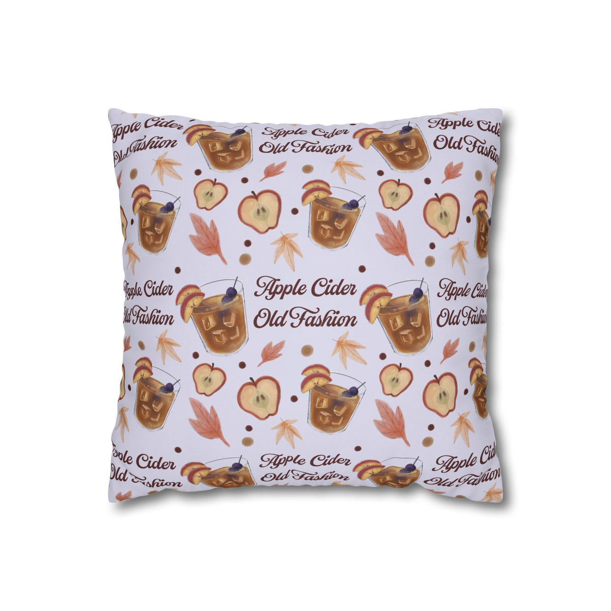 Apple Cider Old Fashion Pillowcase — Light Violet Apple Cider Collection Inspired Design