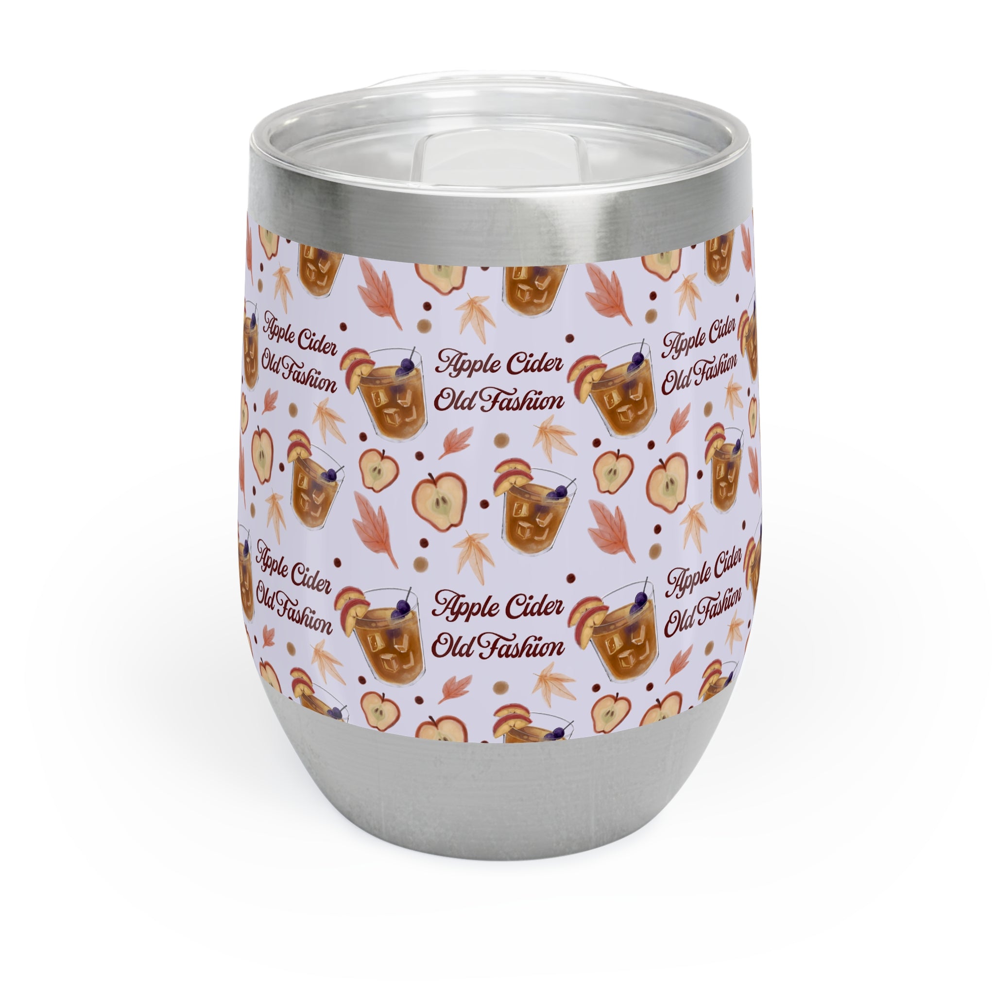 Apple Cider Old Fashioned Wine Tumbler — Light Violet Apple Cider Collection Inspired Design