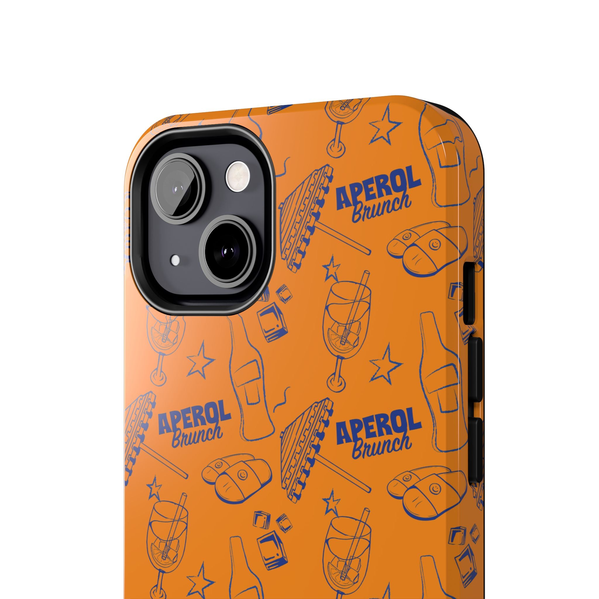 Aperol Brunch Collection Tough Phone Case — Orange and Blue Aperol Inspired Design