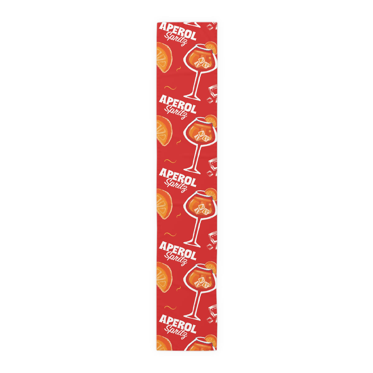 Aperol Spritz Table Runner — Aperol Red Collection Inspired Design
