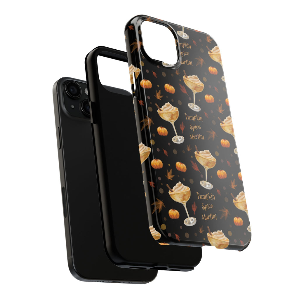 Pumpkin Spice Martini Tough Phone Case — Black Pumpkin Collection Inspired Design