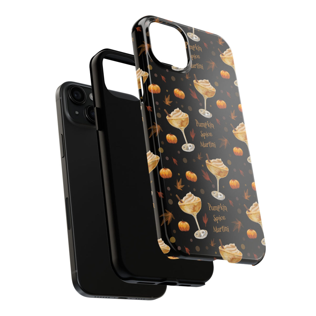 Pumpkin Spice Martini Tough Phone Case — Black Pumpkin Collection Inspired Design
