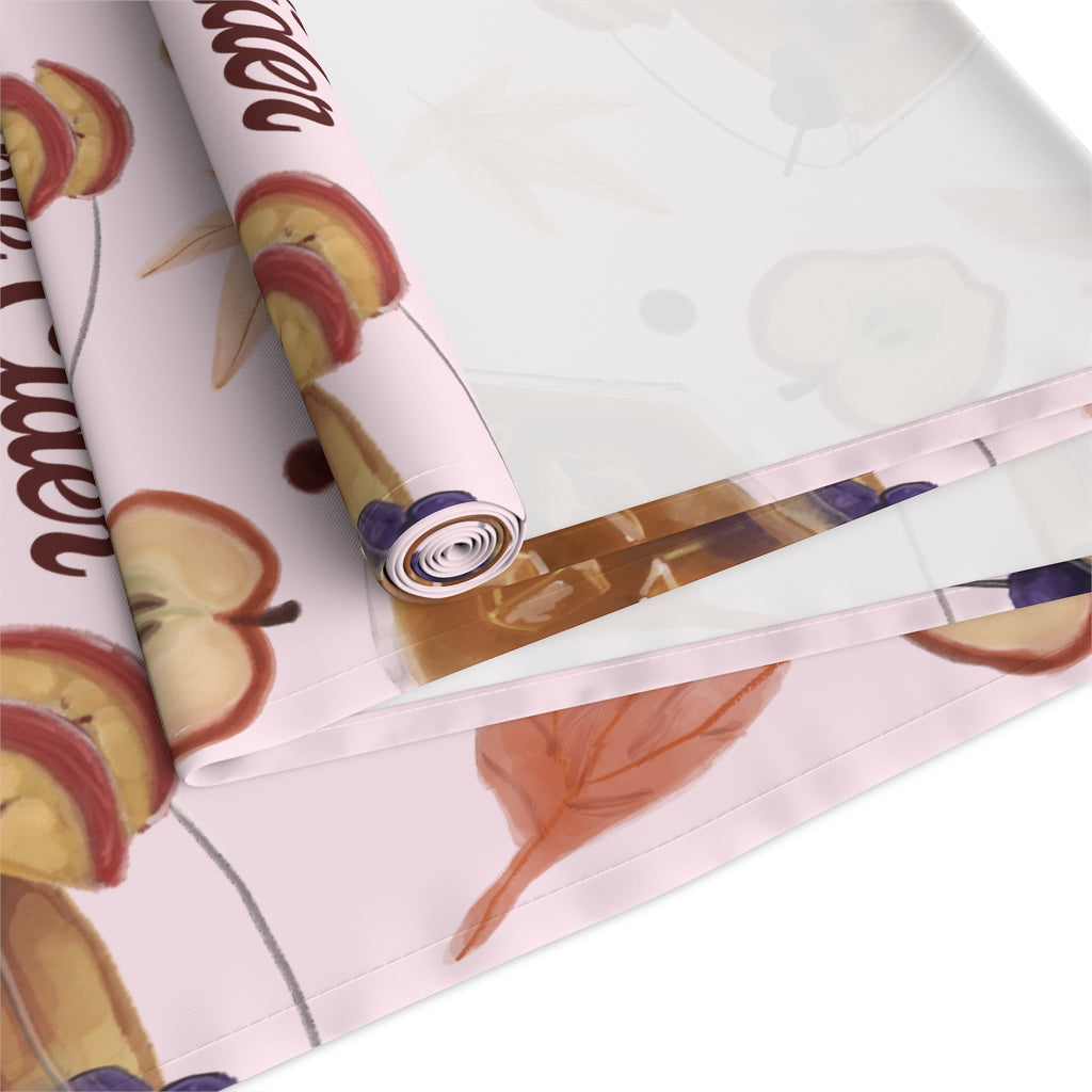 Apple Cider Old Fashioned Table Runner — Light Pink Apple Cider Collection Inspired Design