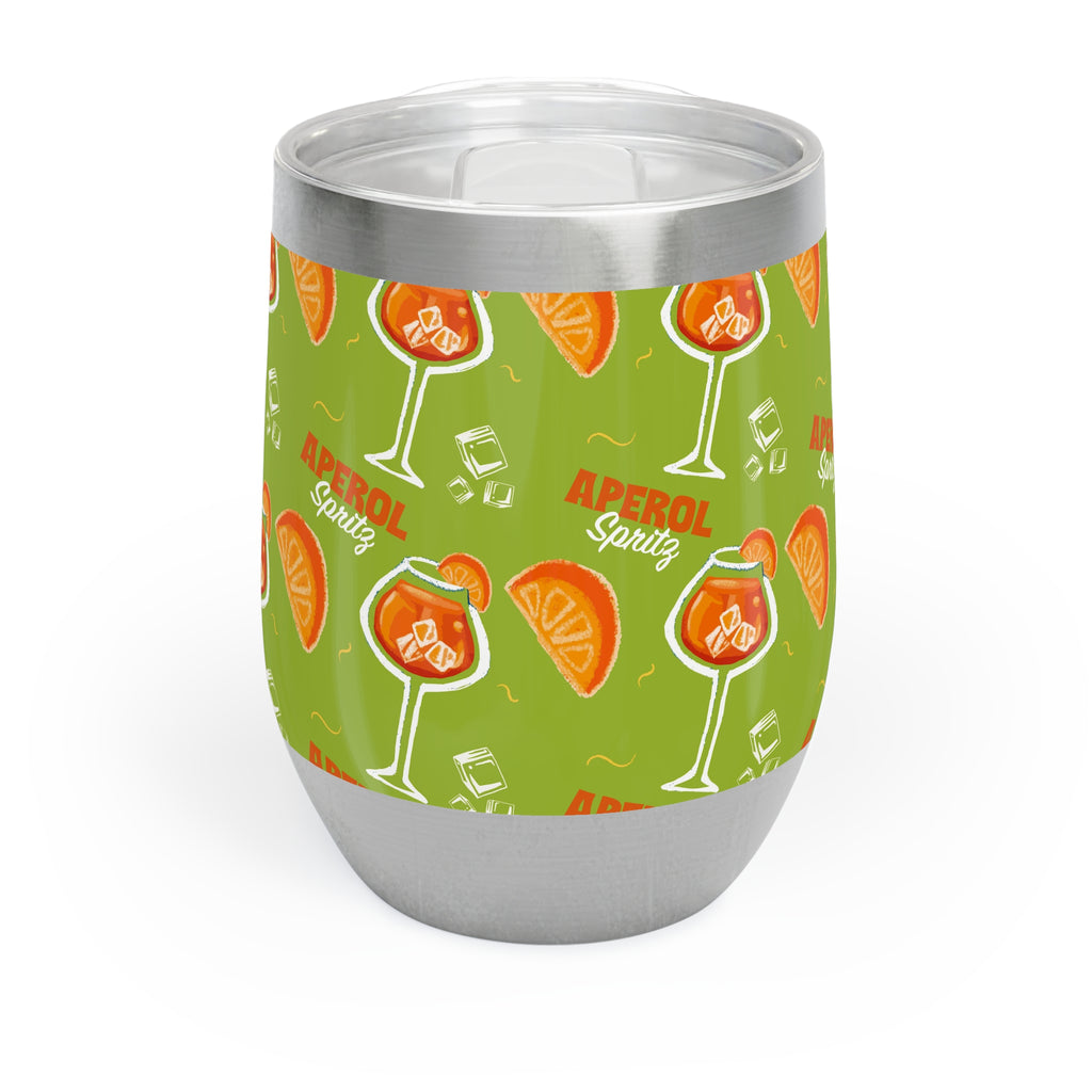 Aperol Spritz Wine Tumbler — Green Aperol Inspired Design