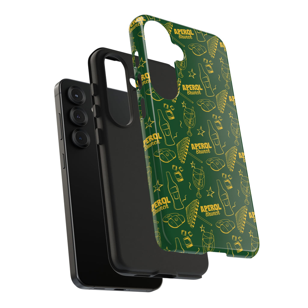 Aperol Brunch Tough Phone Case — Citrus Cocktail Protective Cover
