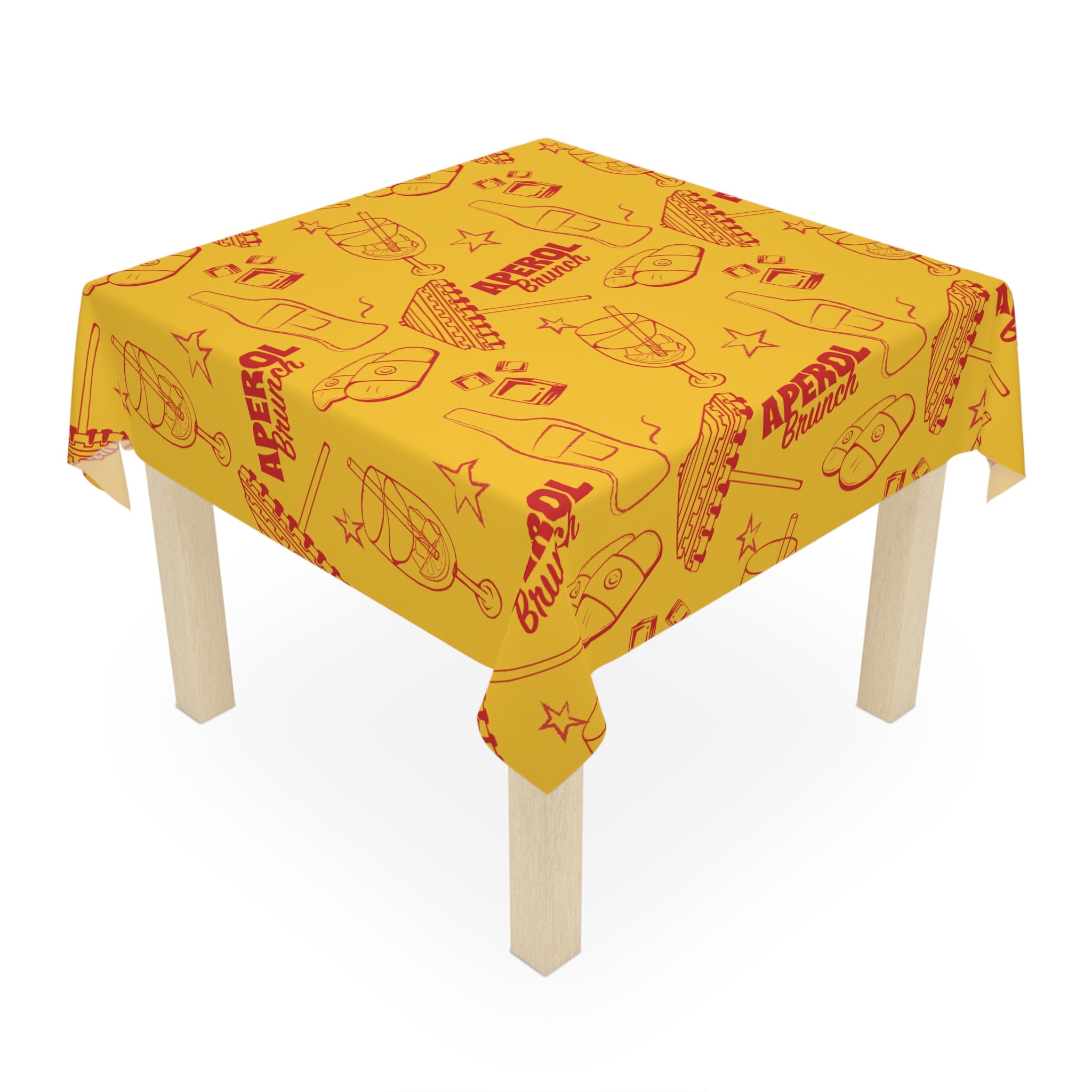 Aperol Brunch Tablecloth — Aperol Yellow Collection Inspired Design