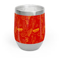 Aperol Brunch Wine Tumbler — Red Aperol Inspired Design