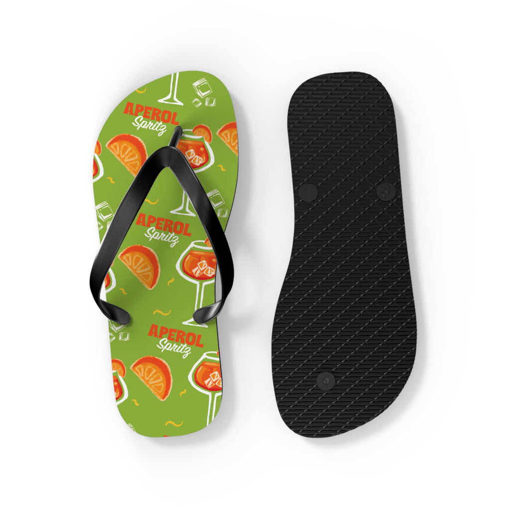 Aperol Spritz Flip Flops – Green Spritz Collection Inspired Design